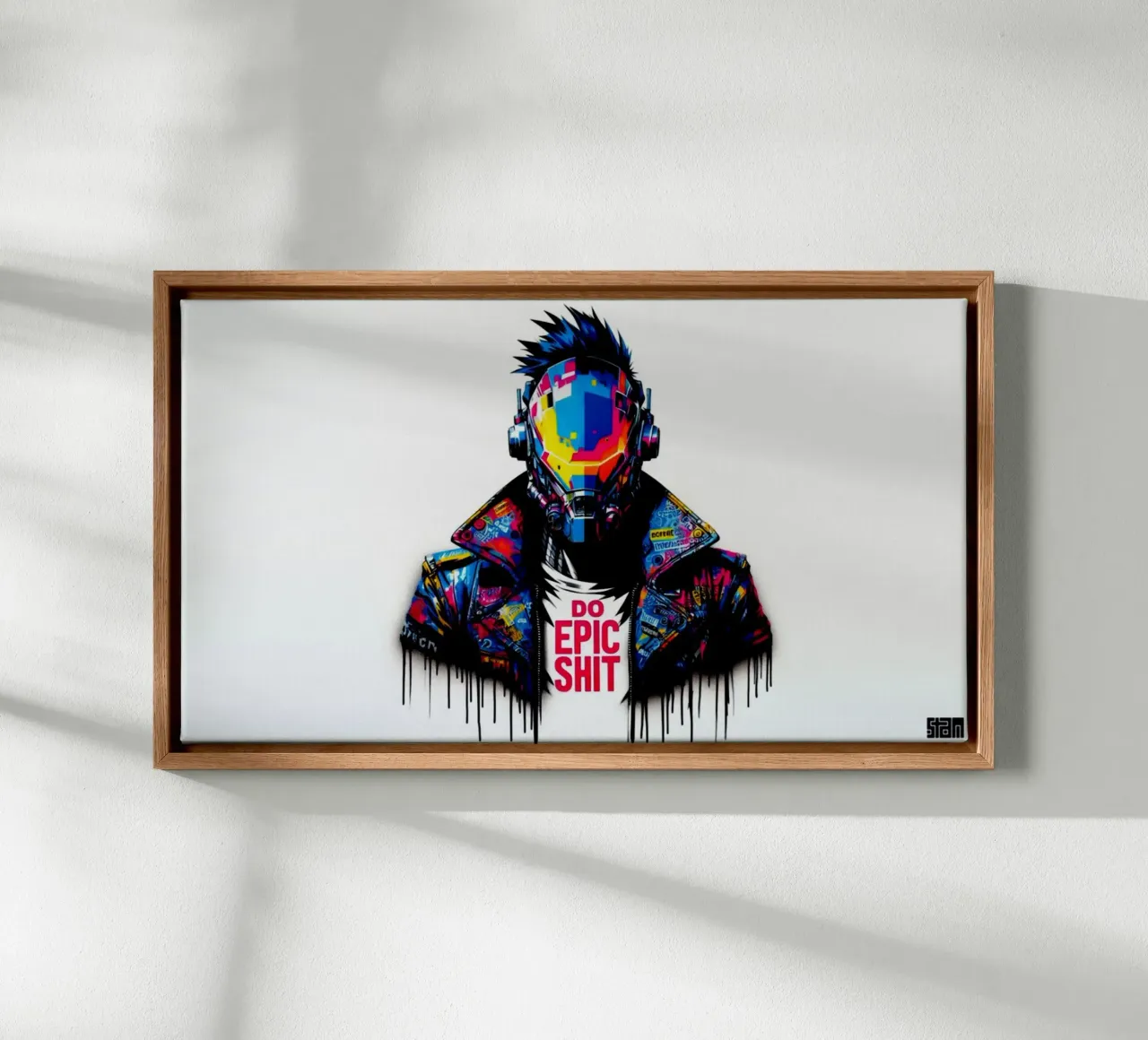 do epic shit – Stencil, Graffiti & Streetart tela con Cornice a cassetta da STAN Z.