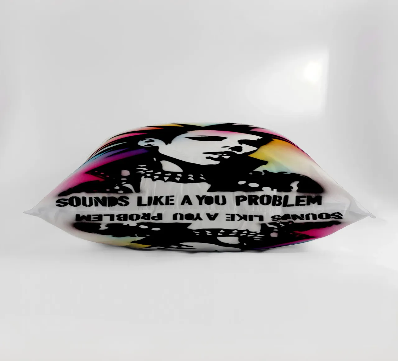 sounds like a you problem – Stencil, Graffiti & Streetart Kissen von STAN Z.