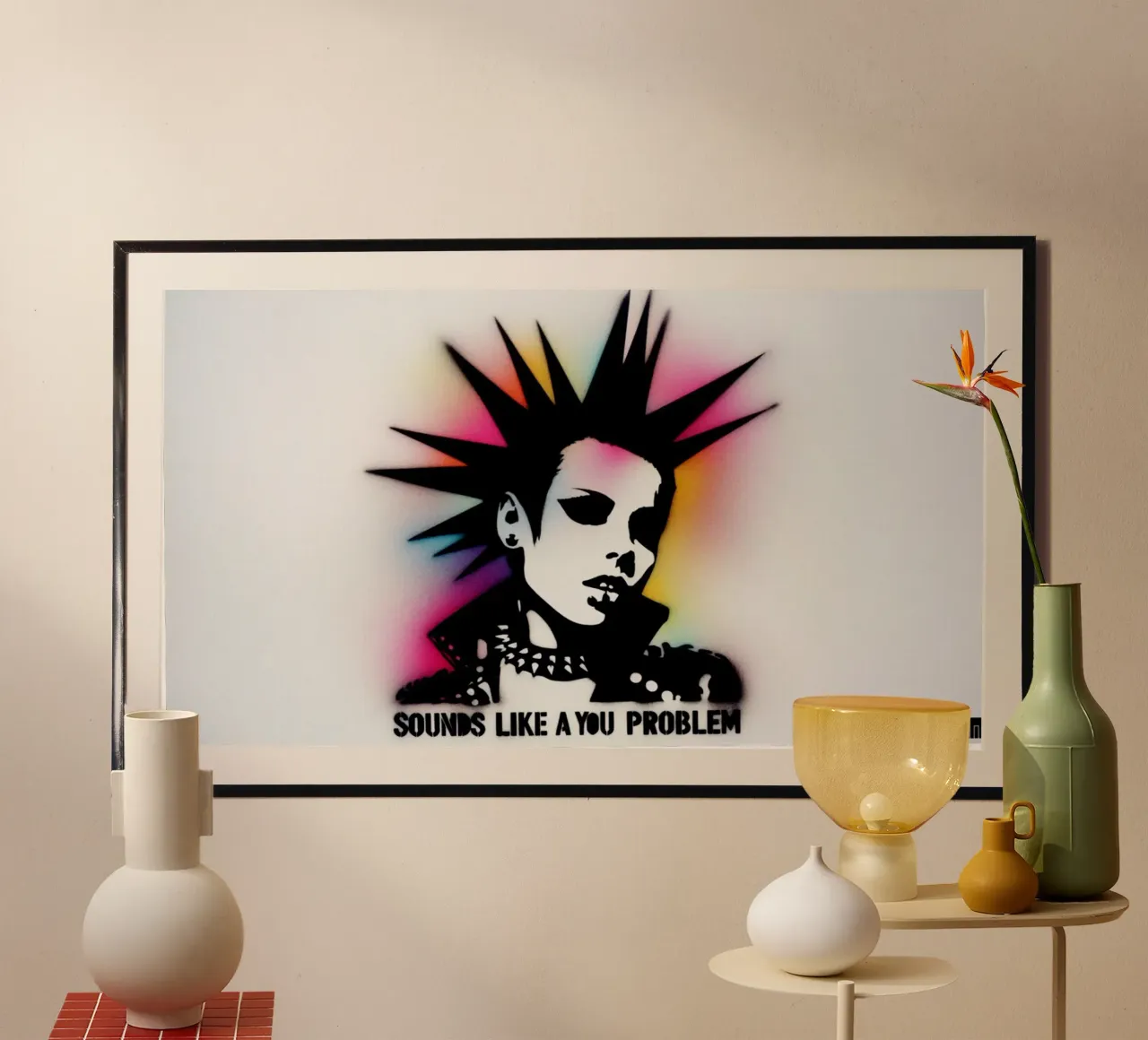 sounds like a you problem – Stencil, Graffiti & Streetart hahnemühle by STAN Z.