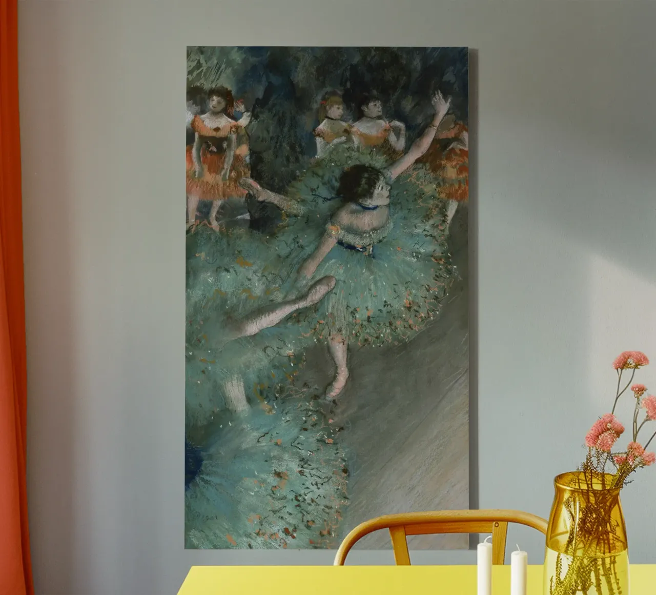 Edgar Degas - Swaying Dancer canvas with Floater frame by Timeless Artworks