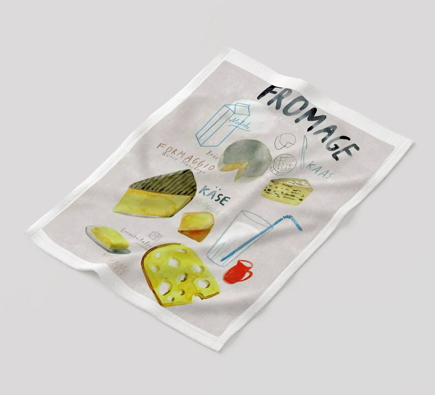 Käse fleecedeken van Rinah Lang