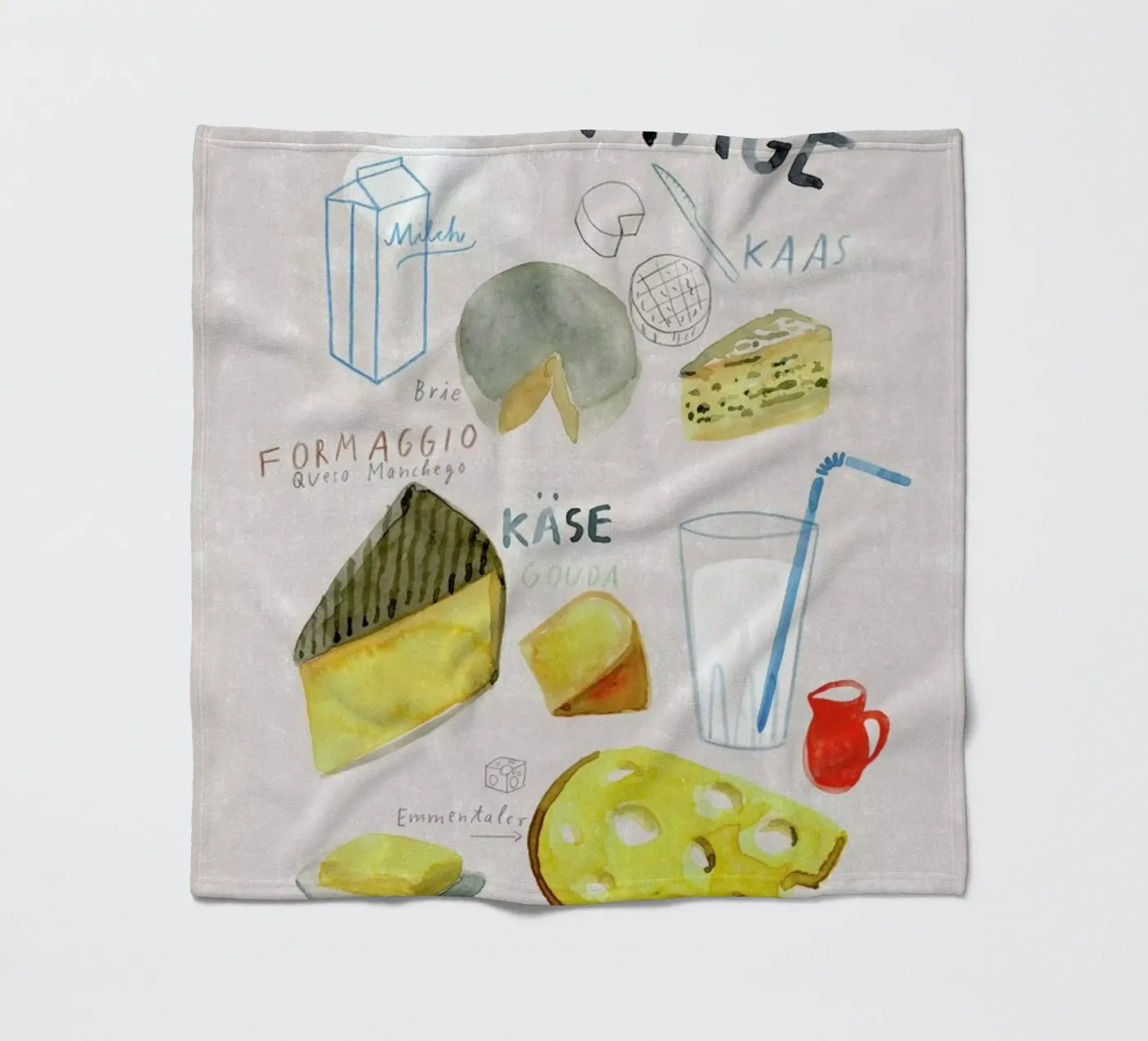 Käse fleecedeken van Rinah Lang