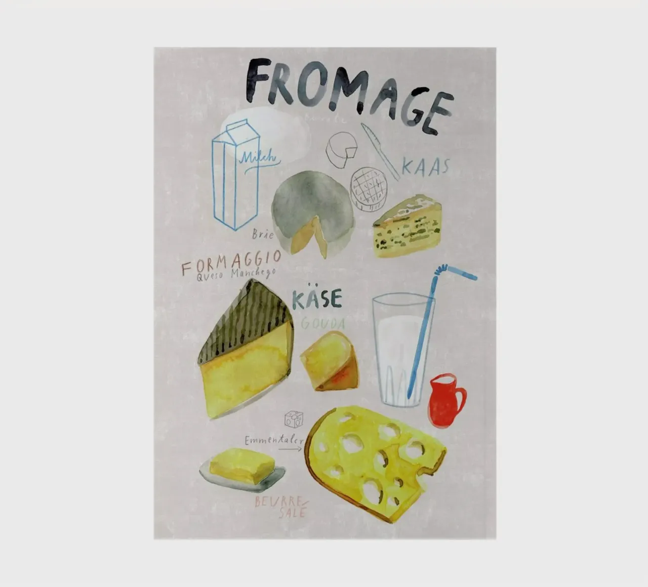 Käse Notizbuch von Rinah Lang