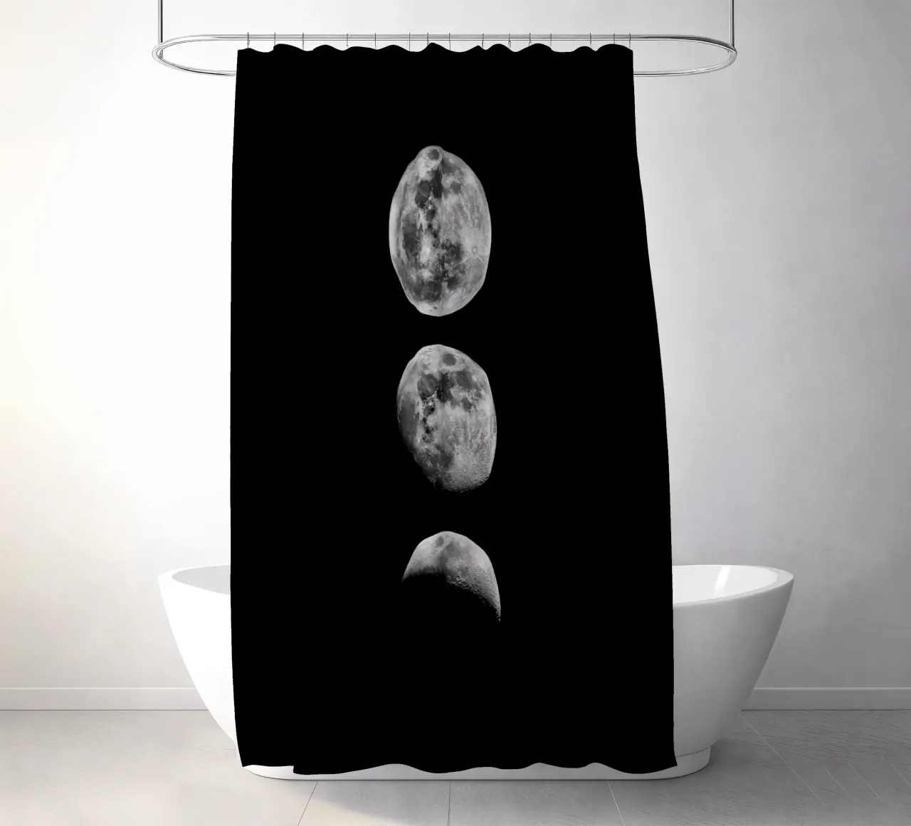 Phase lunaire Cycle lunaire Espace céleste Astronomie Cadeau rideau de douche de THE MOTIVATED TYPE