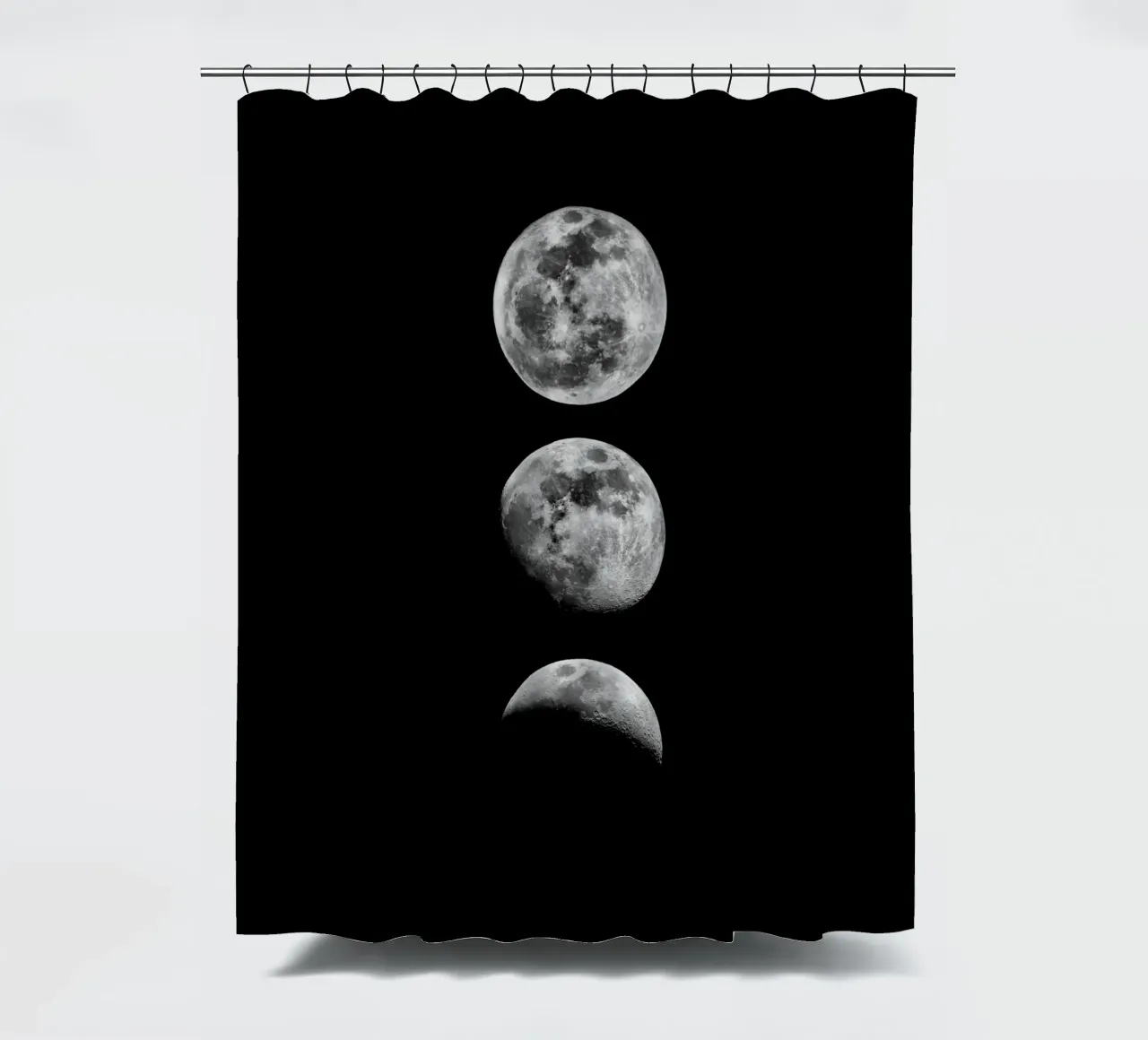 Phase lunaire Cycle lunaire Espace céleste Astronomie Cadeau rideau de douche de THE MOTIVATED TYPE