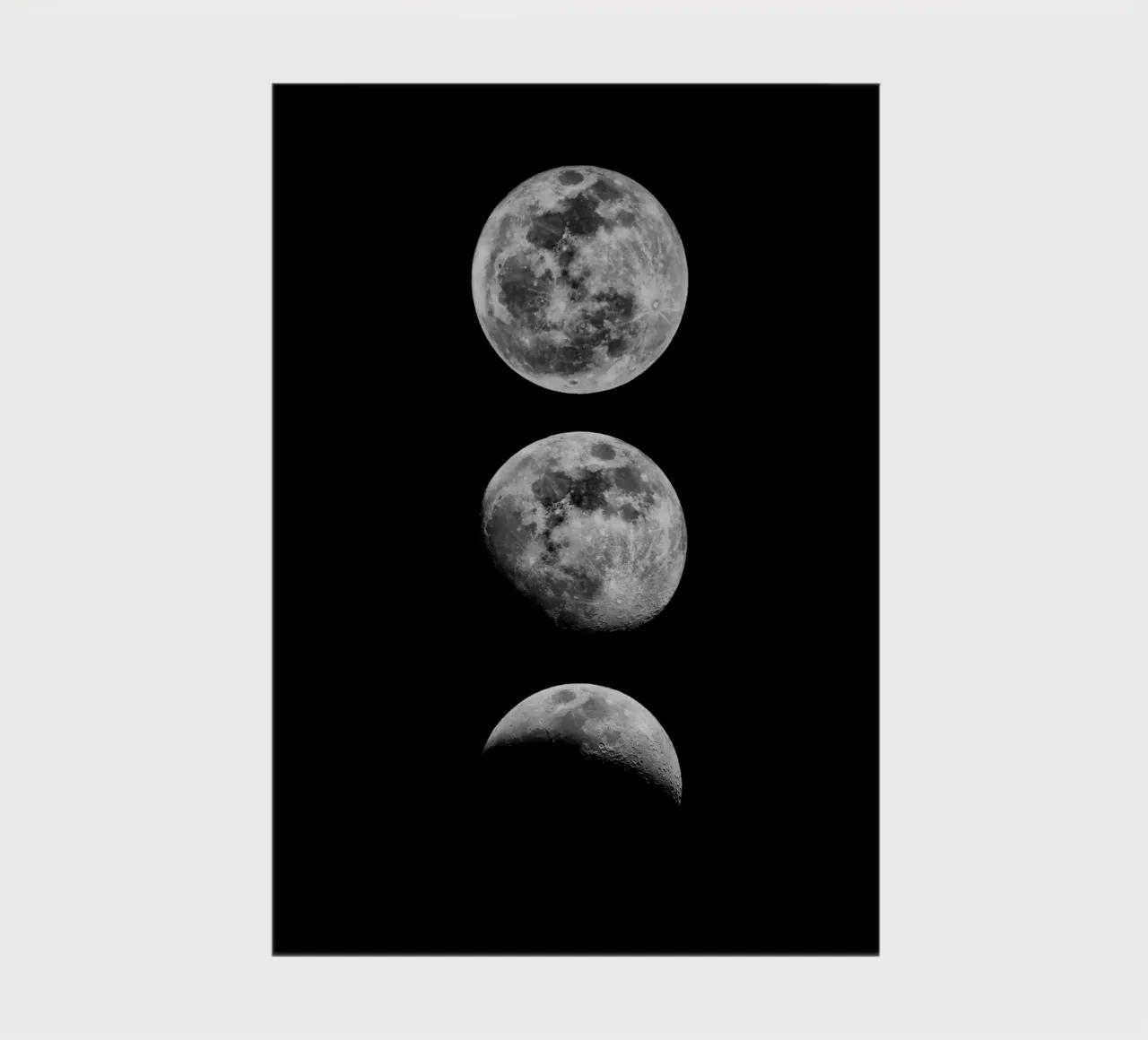 Lunar Phase Moon Cycle Celestial Space Astronomy Gift notebook by THE MOTIVATED TYPE