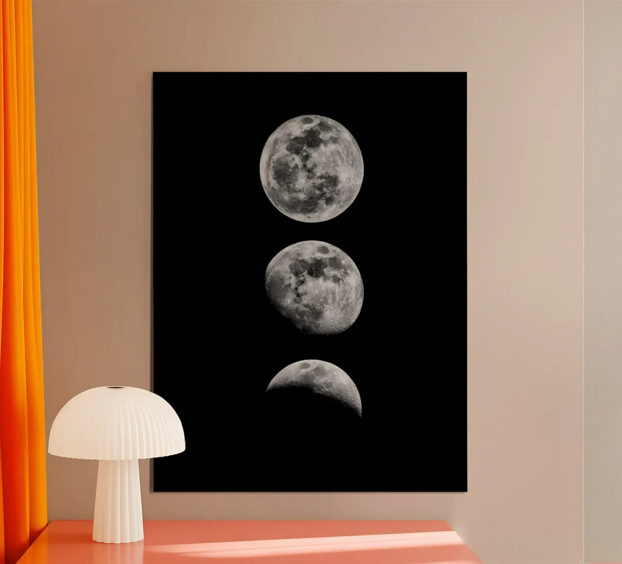 Lunar Phase Moon Cycle Celestial Space Astronomy Gift hahnemühle by THE MOTIVATED TYPE