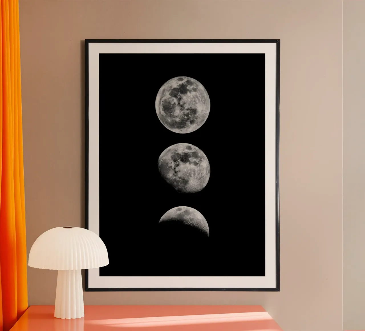 Lunar Phase Moon Cycle Celestial Space Astronomy Gift hahnemühle by THE MOTIVATED TYPE