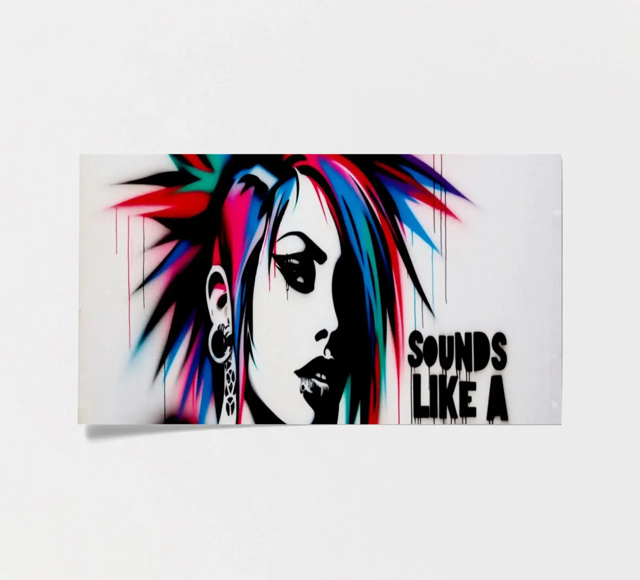 sounds like a you problem – Stencil, Graffiti & Streetart foglio adesivo da STAN Z.