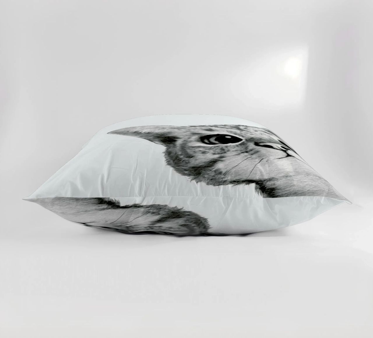 Sneaky Cat decorative cushion by Laura Graves