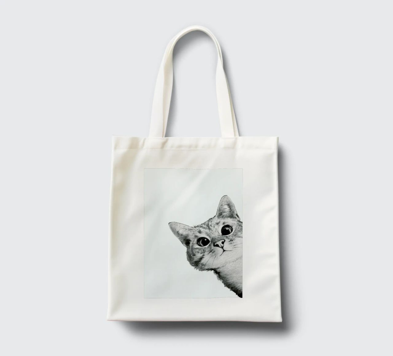 Sneaky Cat Jutebeutel von Laura Graves
