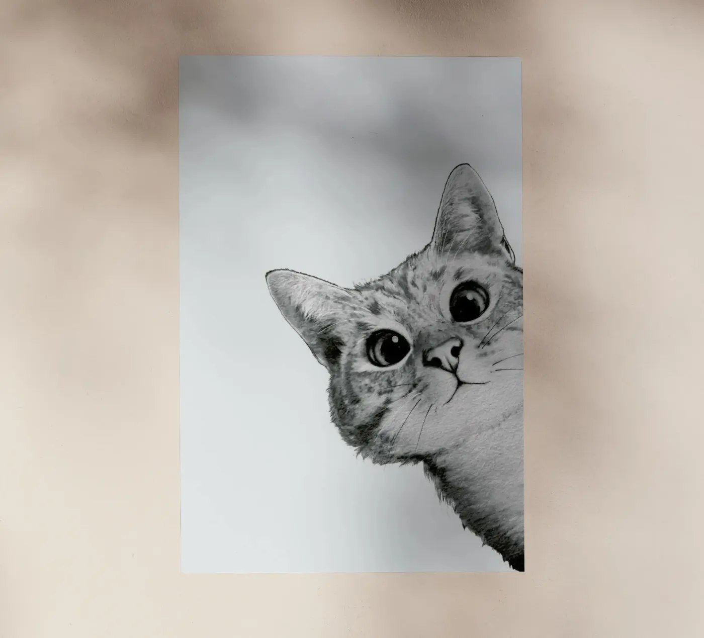 Sneaky Cat pellicola backlit da Laura Graves