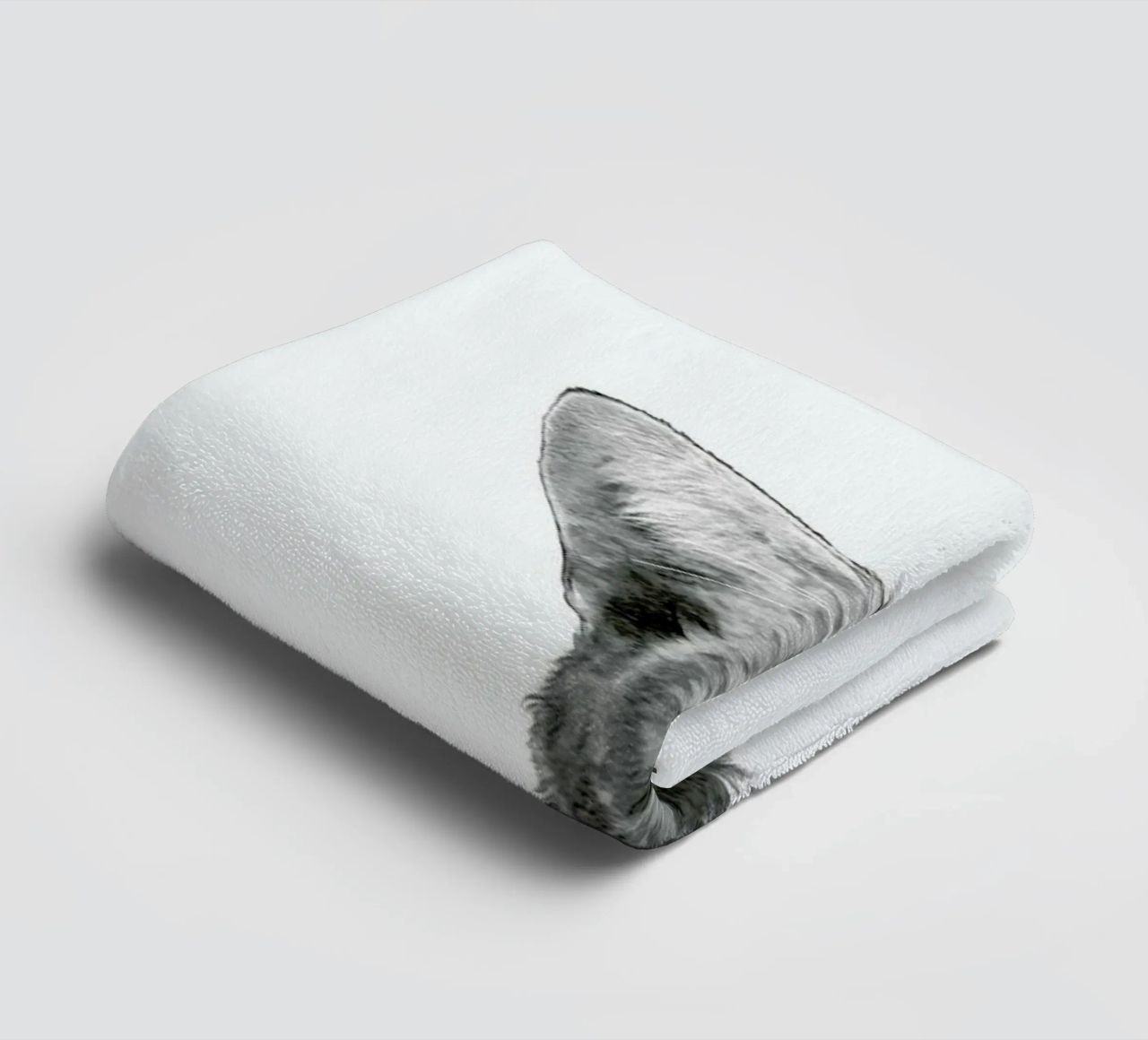 Sneaky Cat towel by Laura Graves