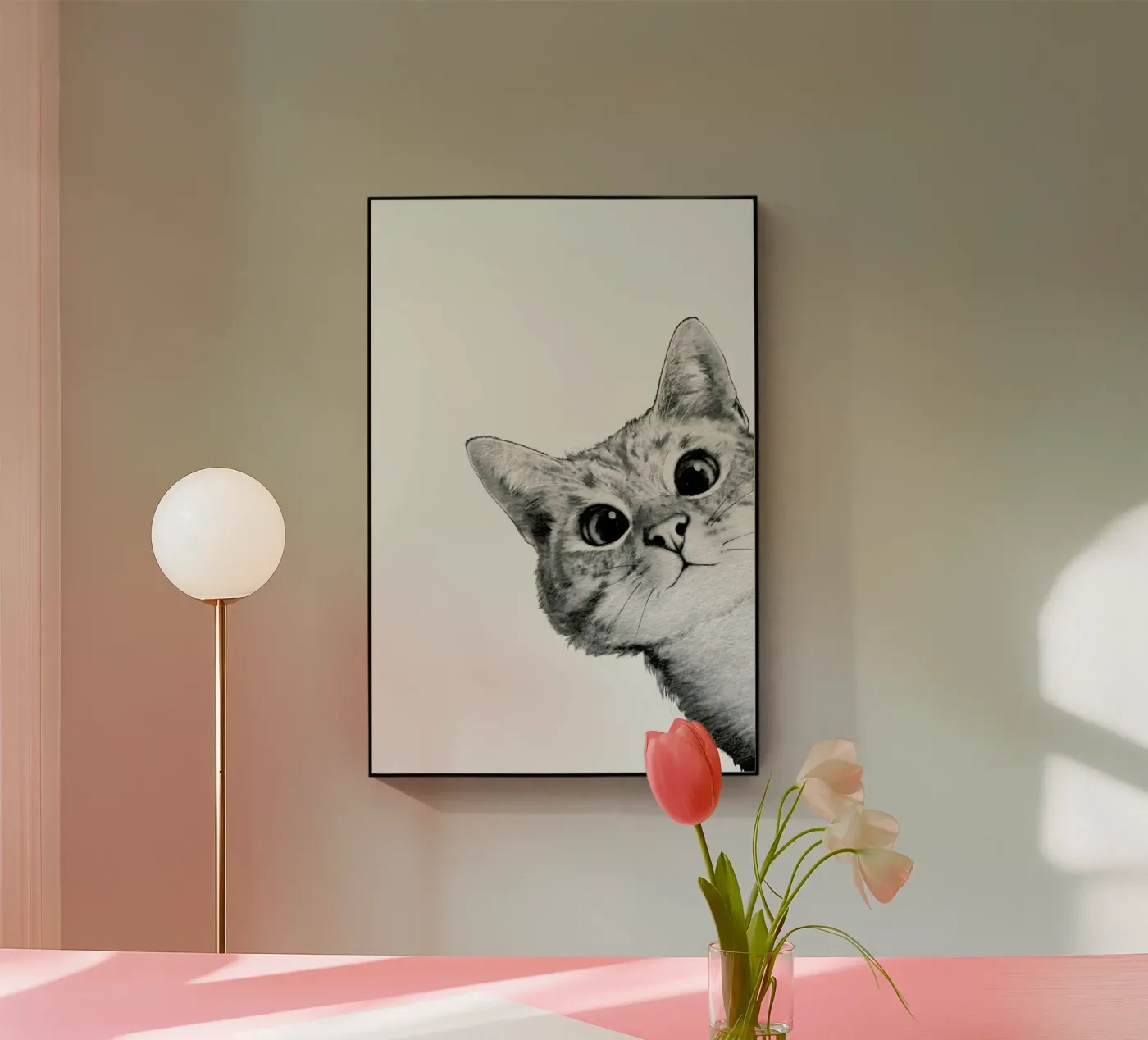 Sneaky Cat plexiglass da Laura Graves