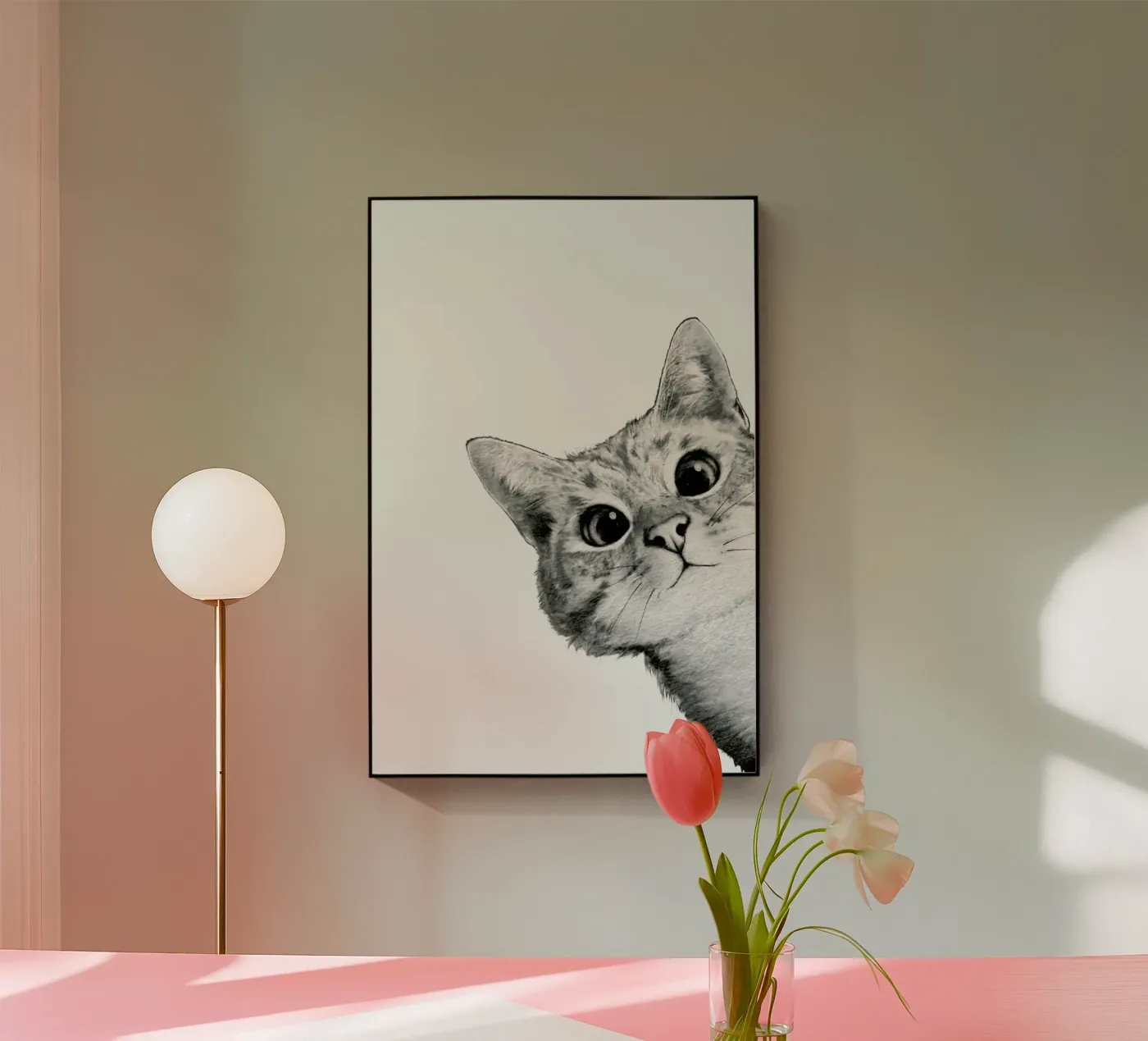 Sneaky Cat plexiglas de Laura Graves