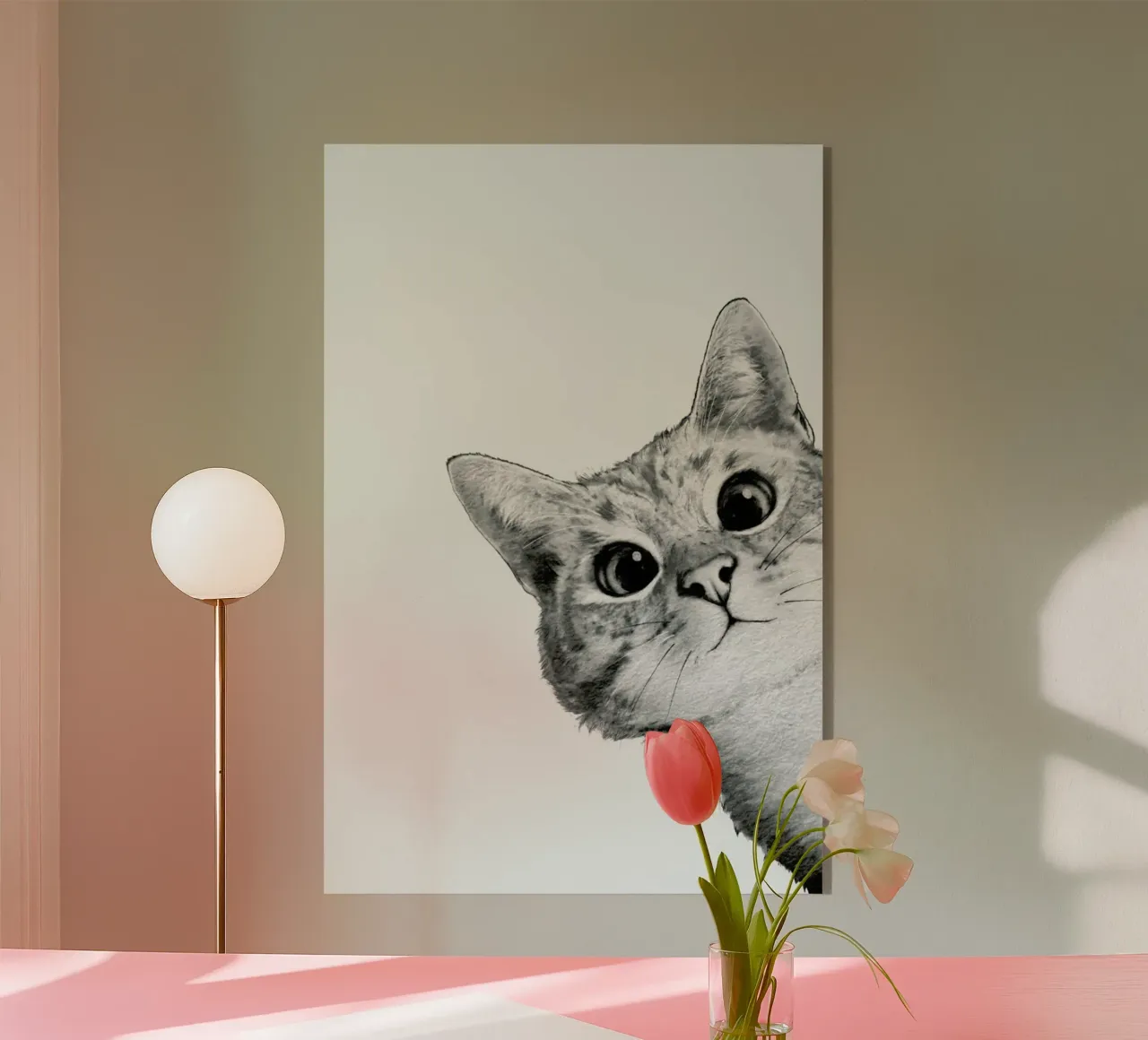 Sneaky Cat plexiglass da Laura Graves