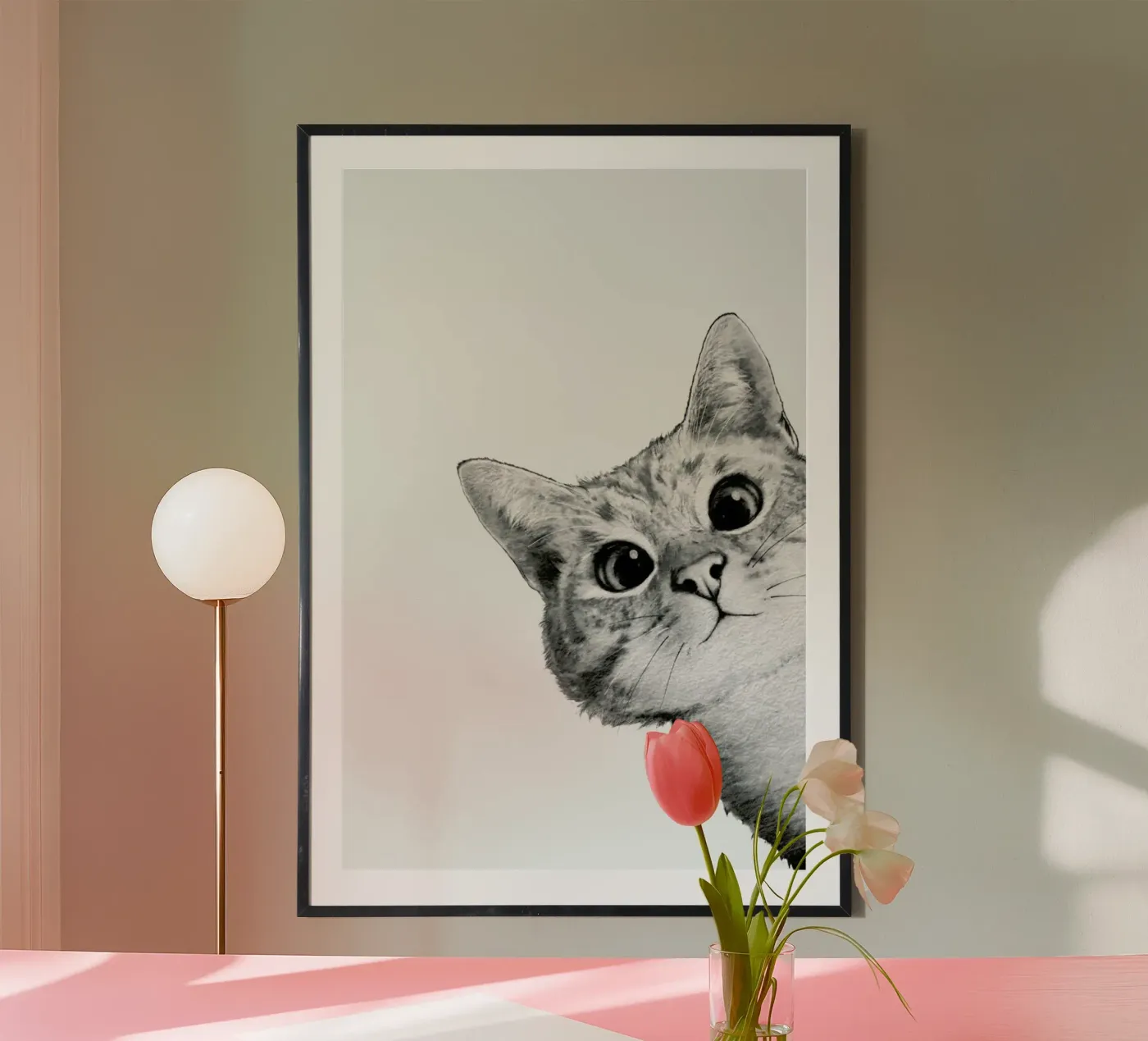 Sneaky Cat poster da Laura Graves