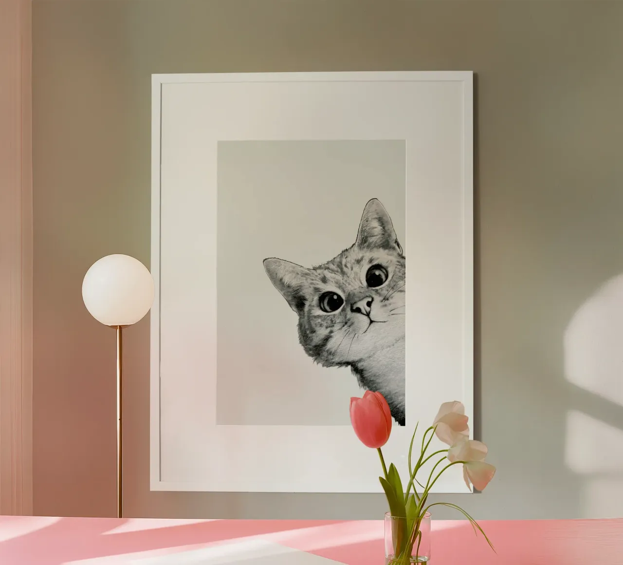 Sneaky Cat poster da Laura Graves