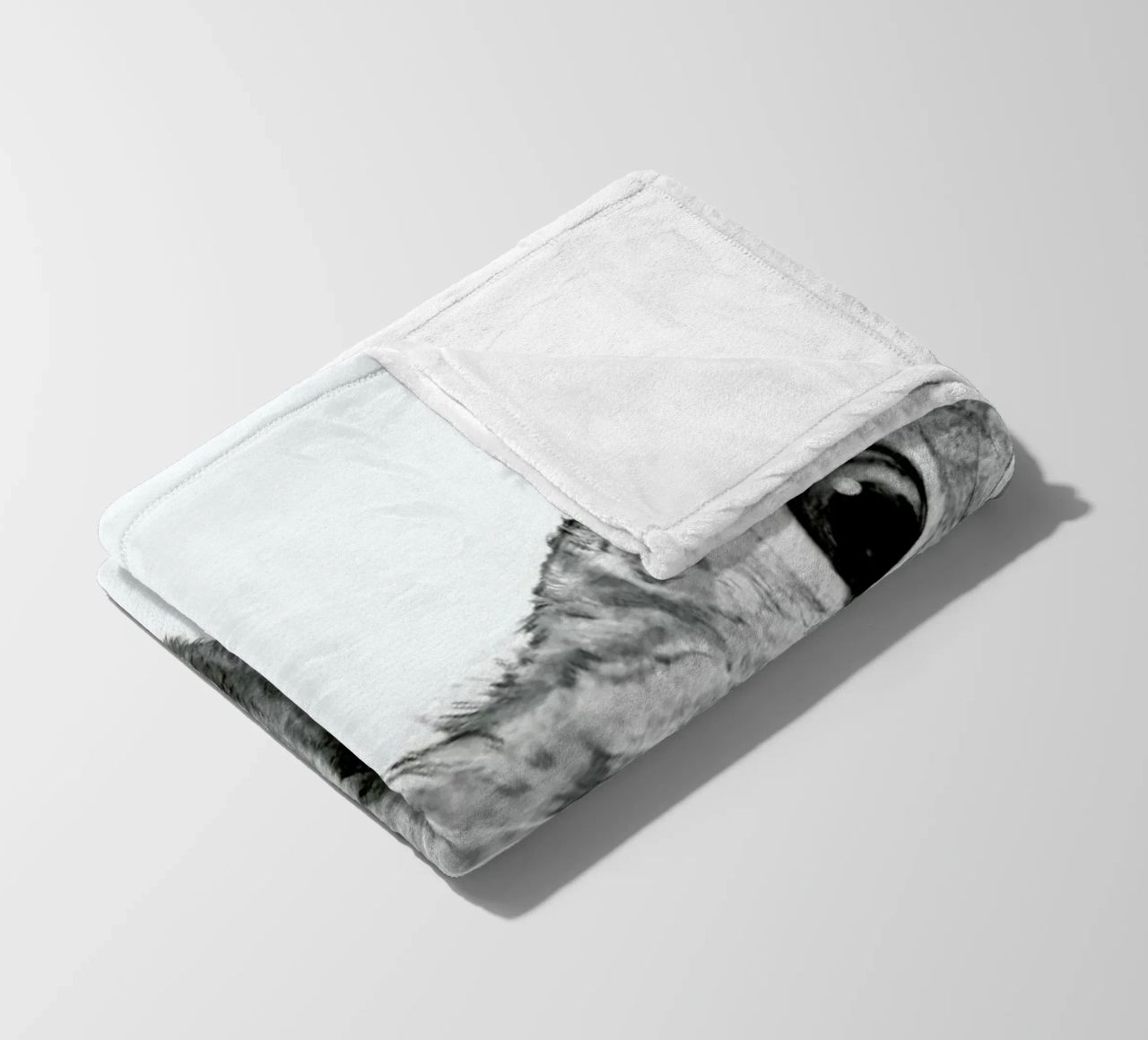 Sneaky Cat fleece blanket by Laura Graves