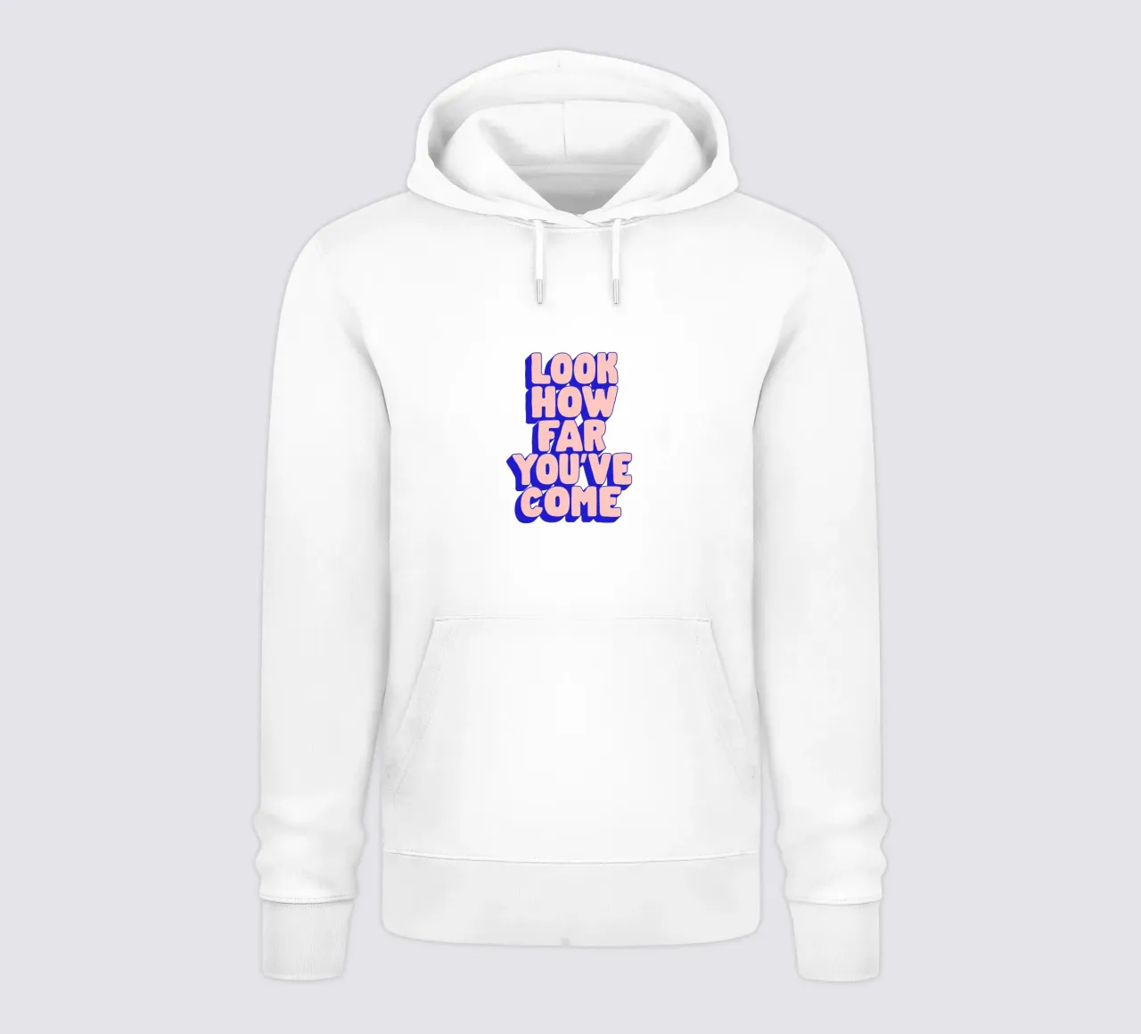 Regardez le chemin parcouru Typographie Design sweat à capuche de THE MOTIVATED TYPE
