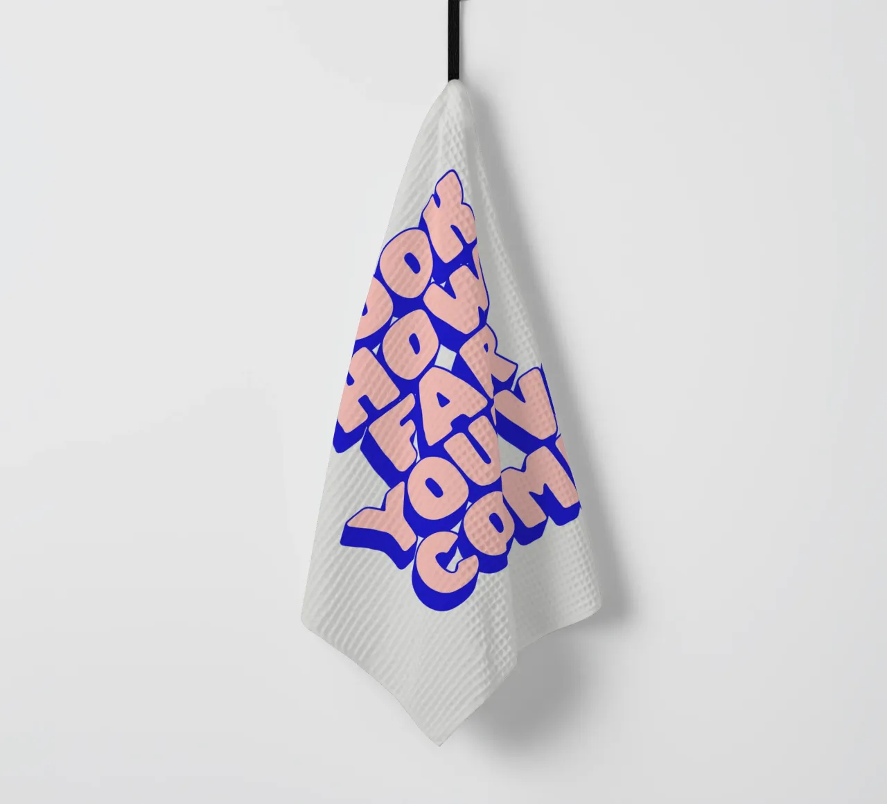 Regardez le chemin parcouru Typographie Design torchon de THE MOTIVATED TYPE