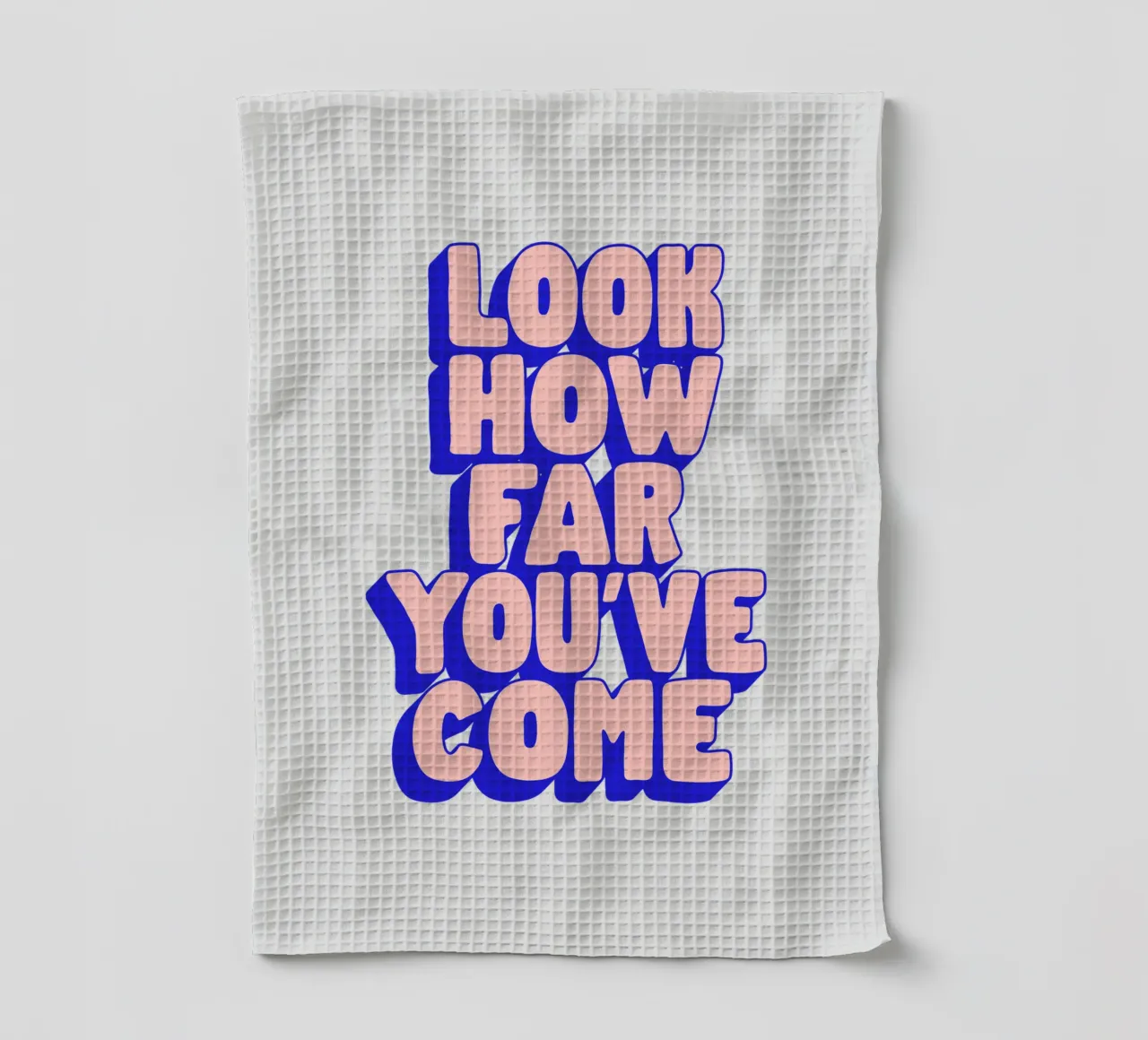 Regardez le chemin parcouru Typographie Design torchon de THE MOTIVATED TYPE