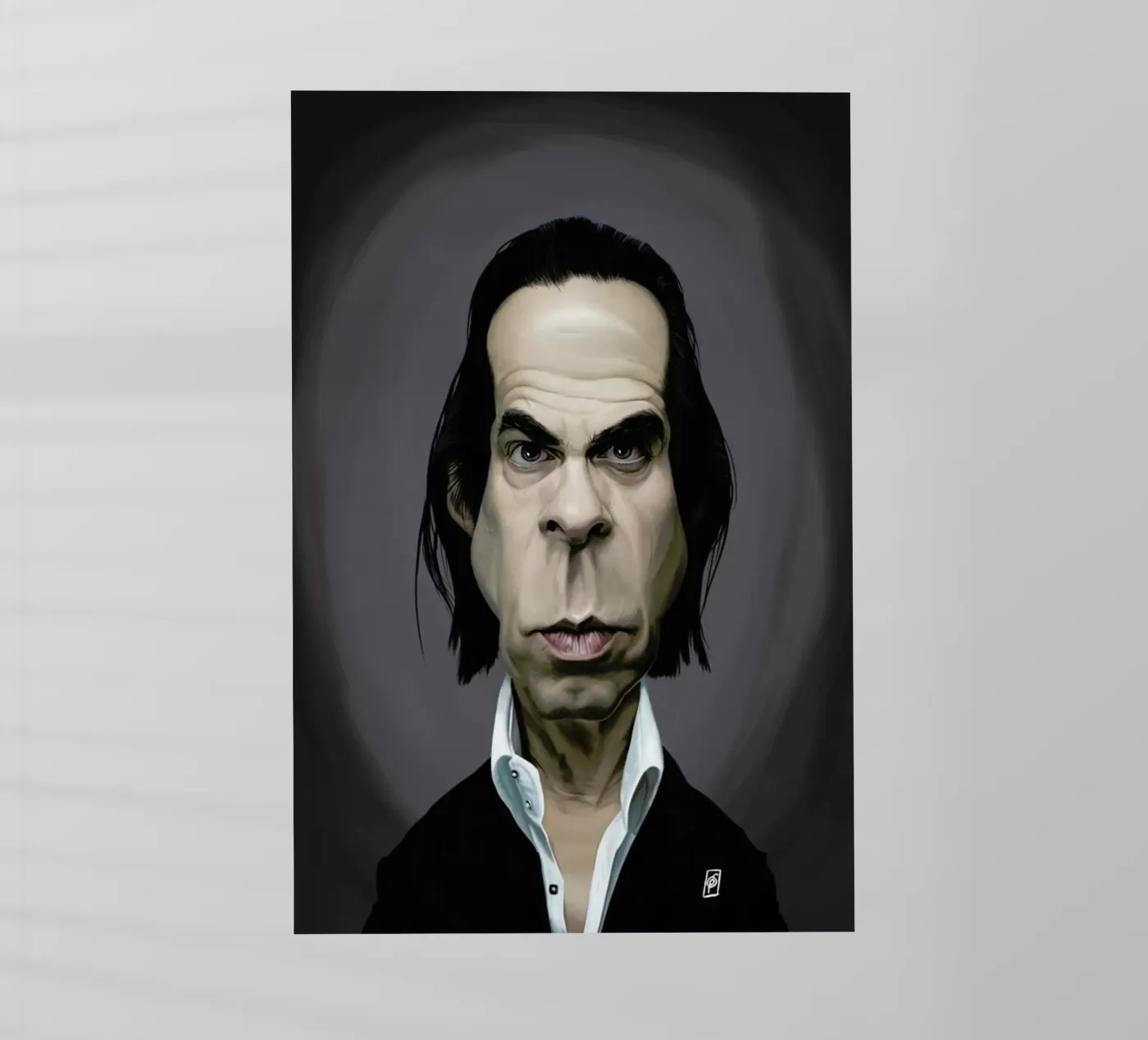 Nick Cave pellicola backlit da Rob Art | Illustration