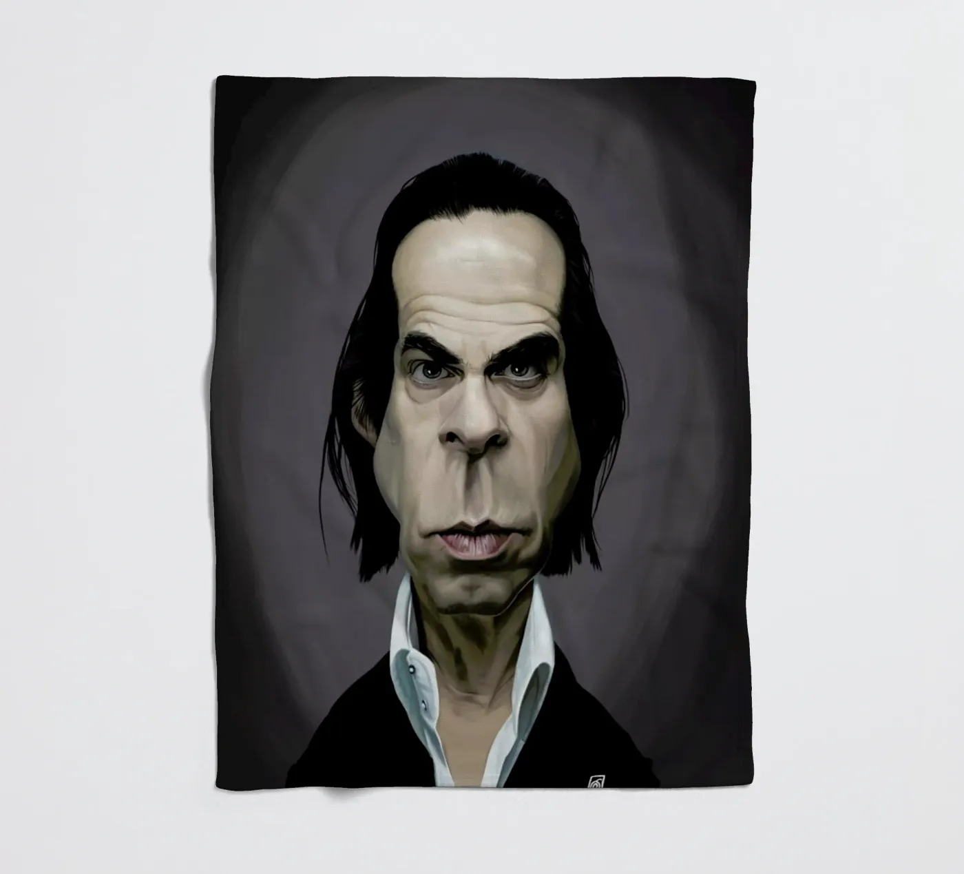 Nick Cave fleecedeken van Rob Art | Illustration