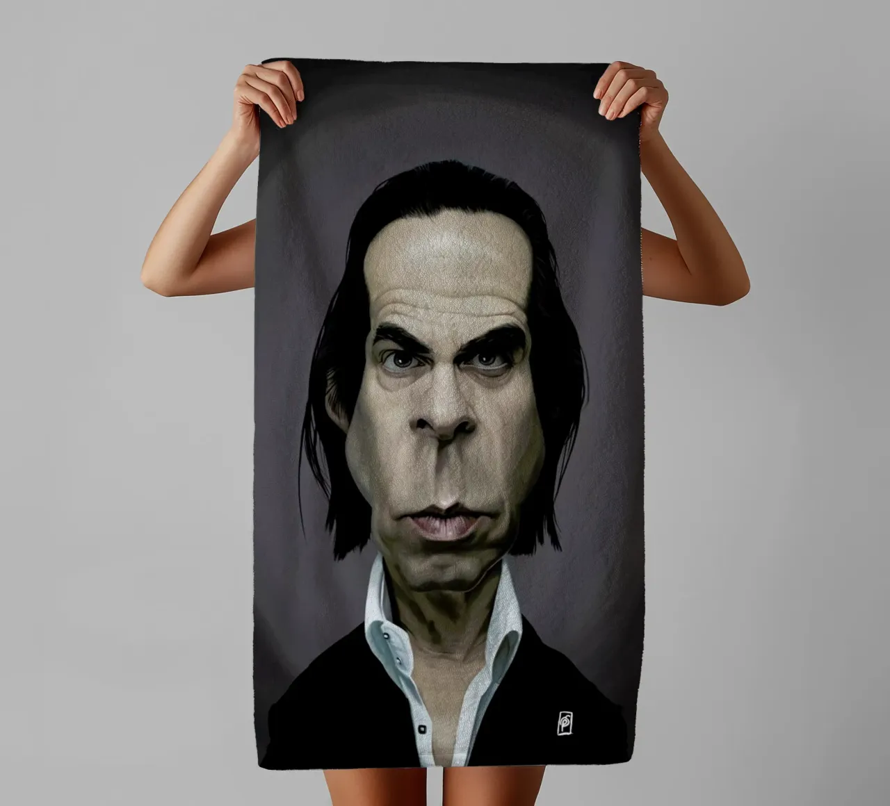 Nick Cave towel by Rob Art | Illustration