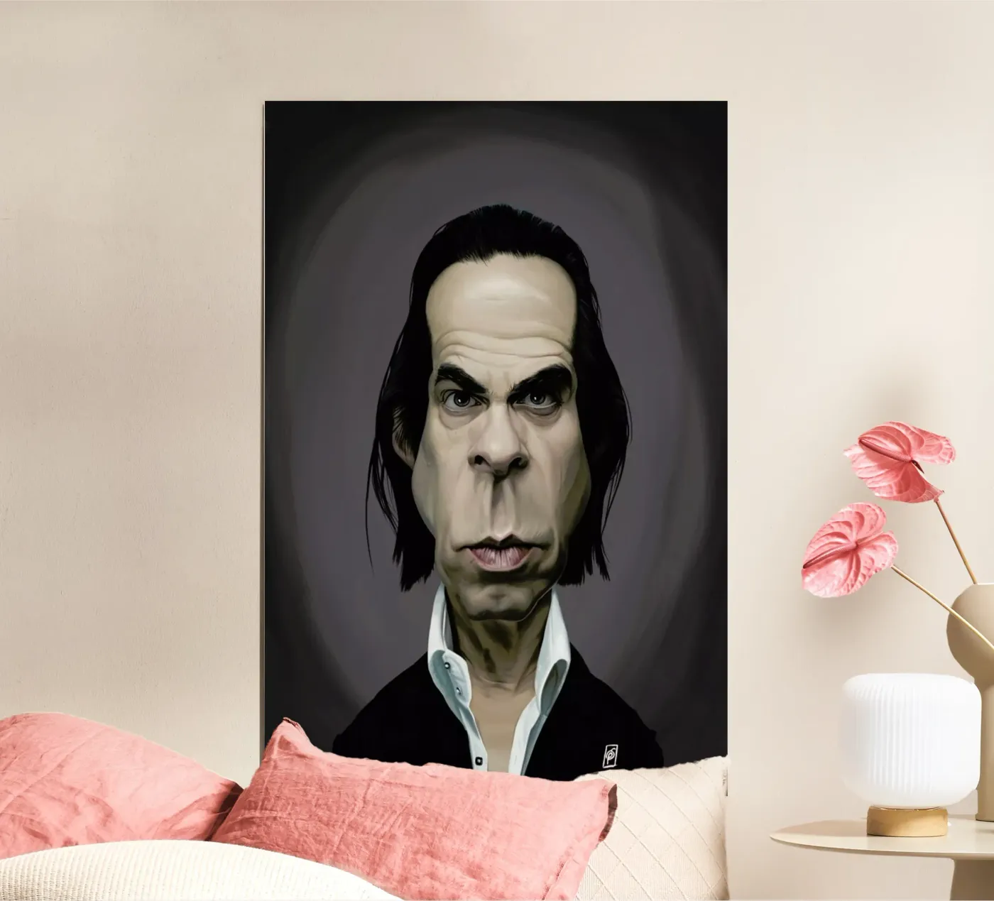 Nick Cave Poster von Rob Art | Illustration