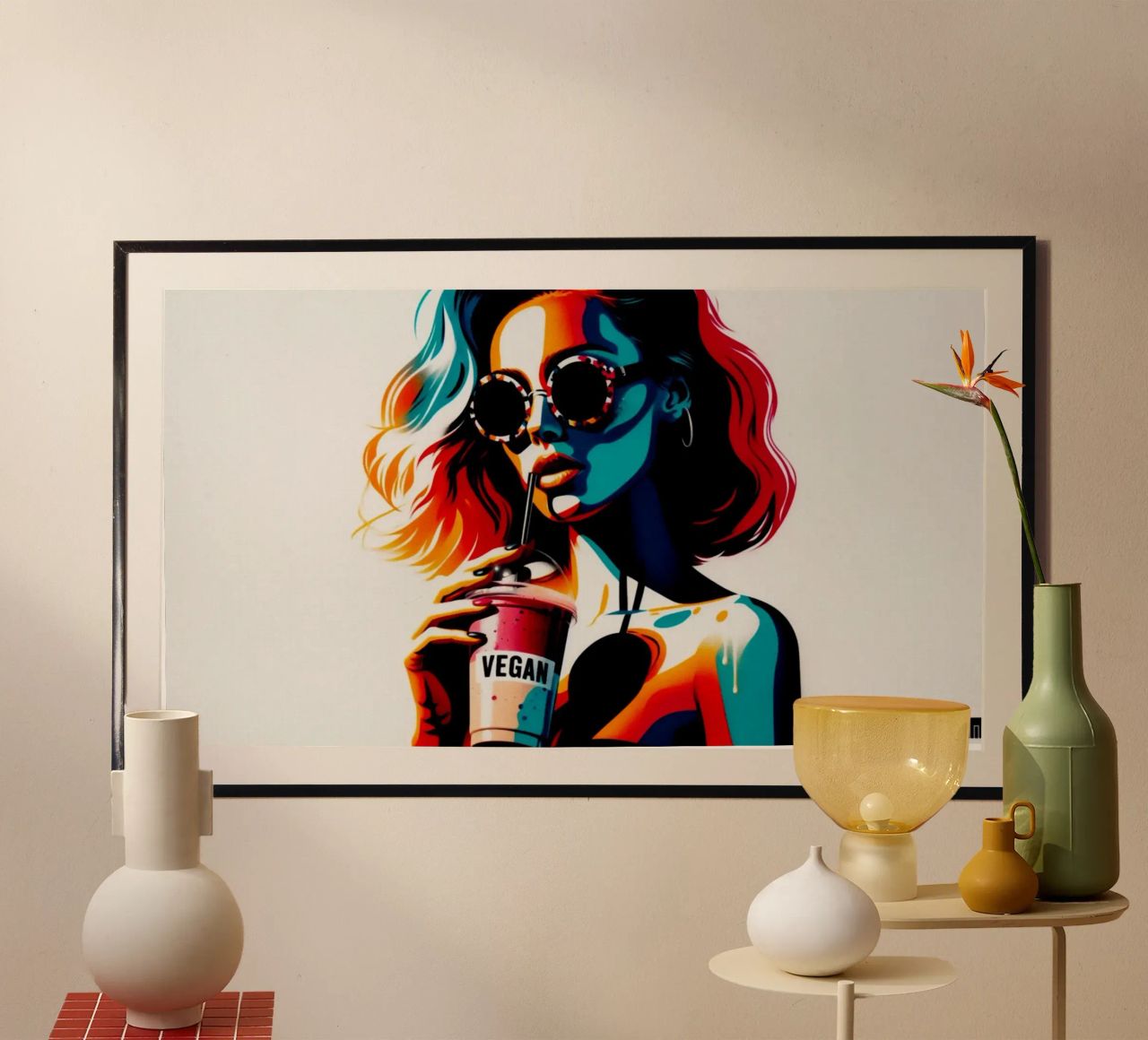 vegan smoothie – Stencil, Graffiti & Streetart Poster von STAN Z.