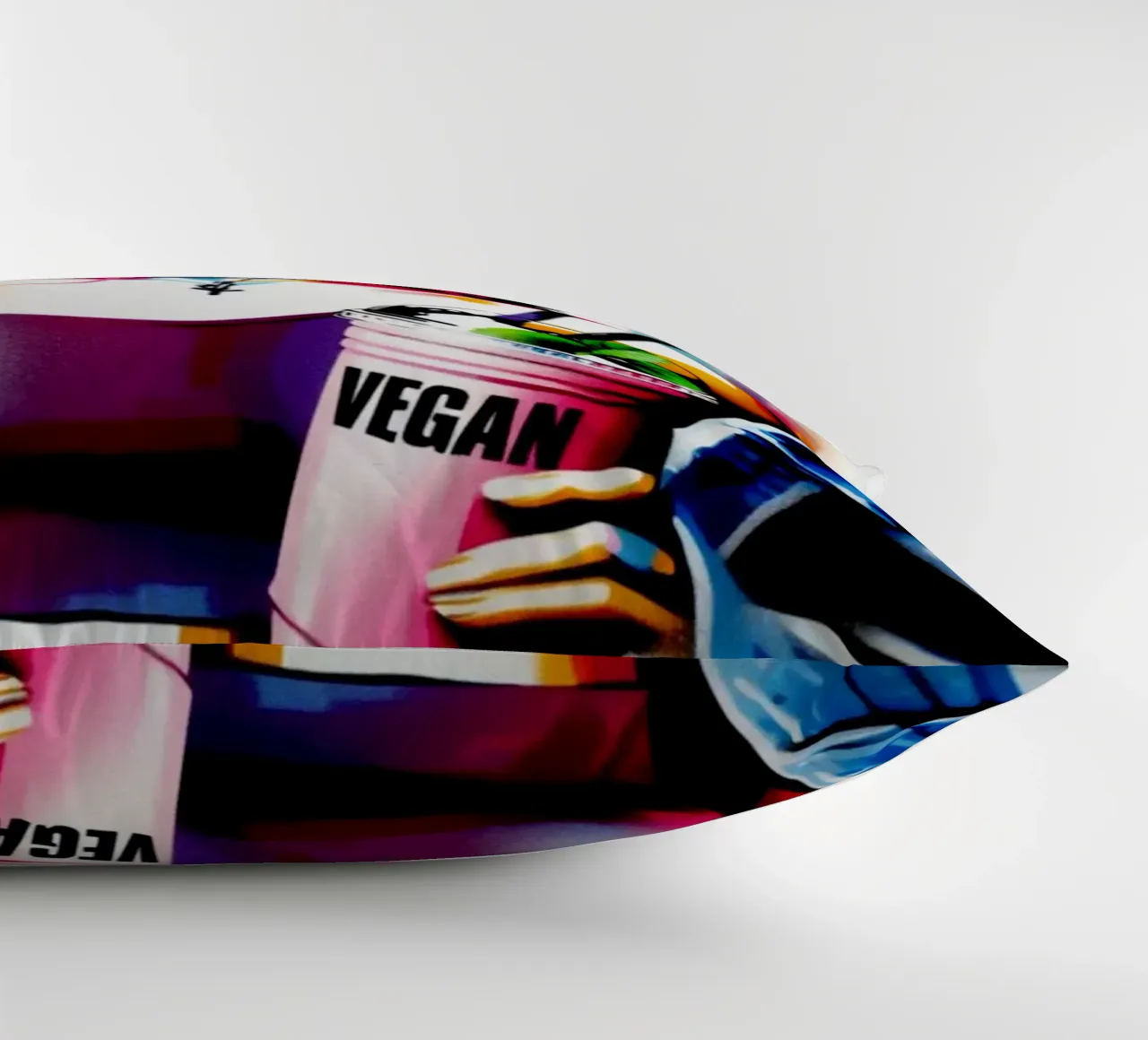 vegan smoothie – Stencil, Graffiti & Streetart cuscino da STAN Z.