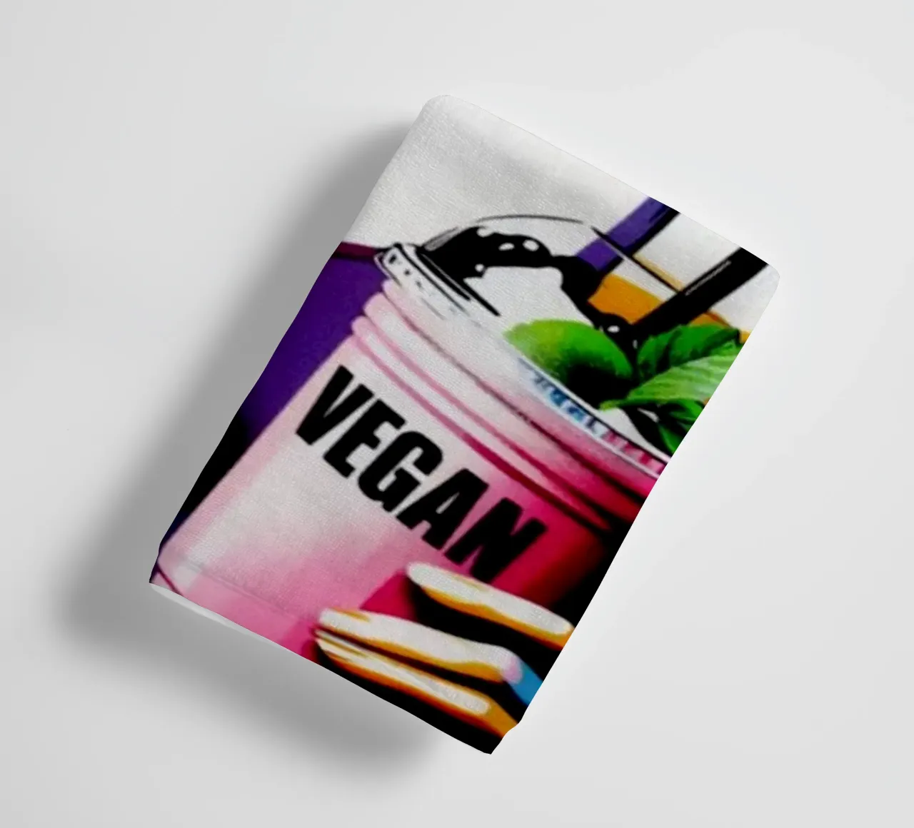 vegan smoothie – Stencil, Graffiti & Streetart asciugamano da bagno da STAN Z.