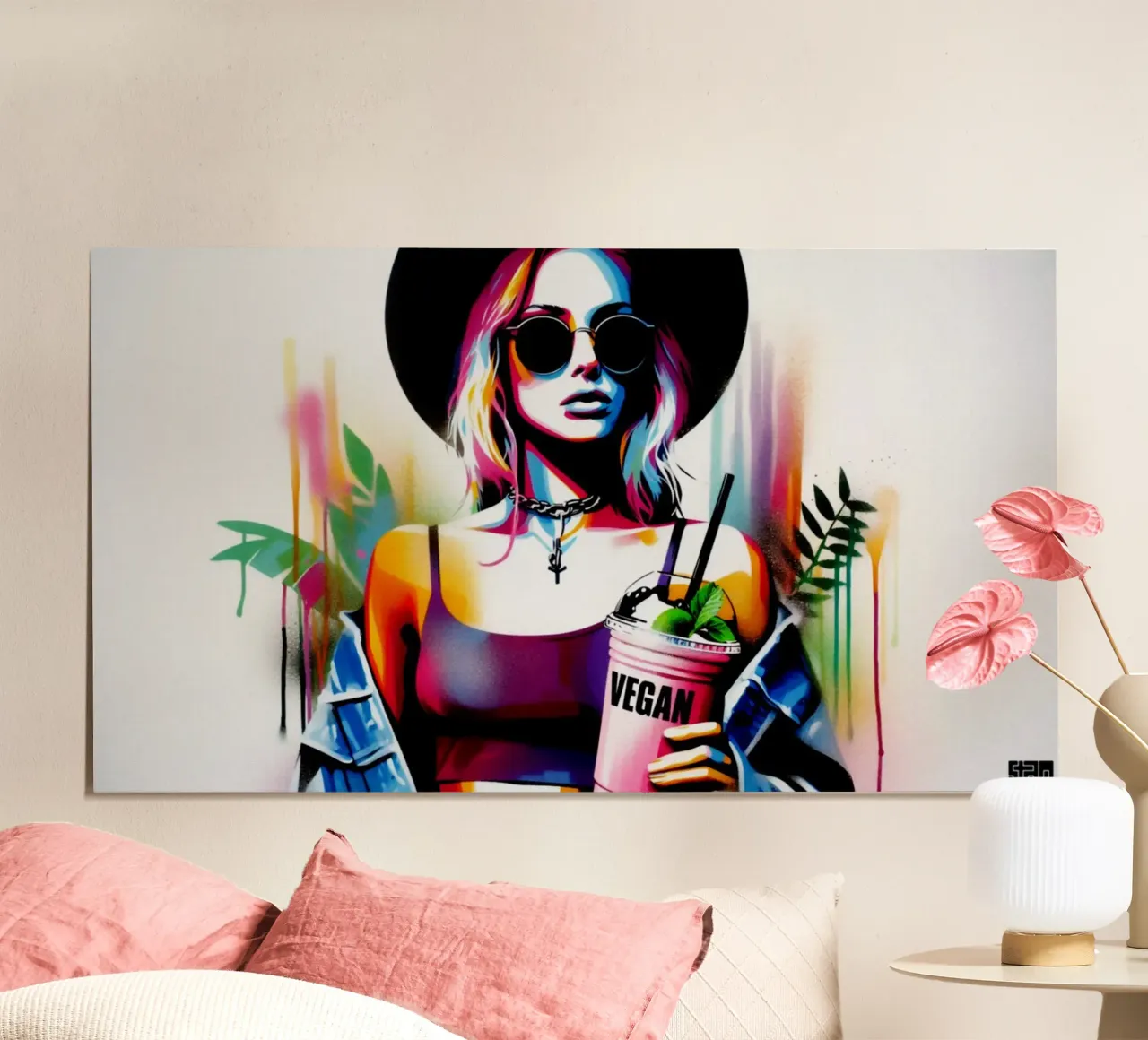 vegan smoothie – Stencil, Graffiti & Streetart carta hahnemühle da STAN Z.
