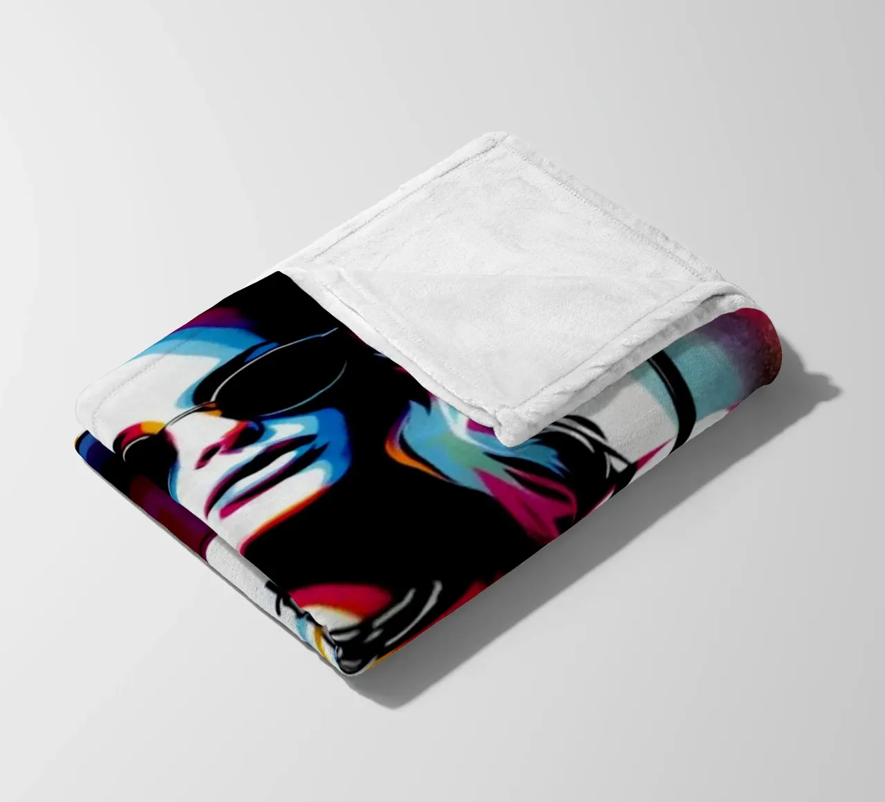 vegan smoothie – Stencil, Graffiti & Streetart coperta in pile da STAN Z.