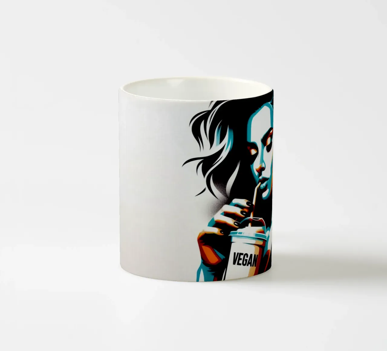 vegan smoothie – Stencil, Graffiti & Streetart tazza in ceramica da STAN Z.