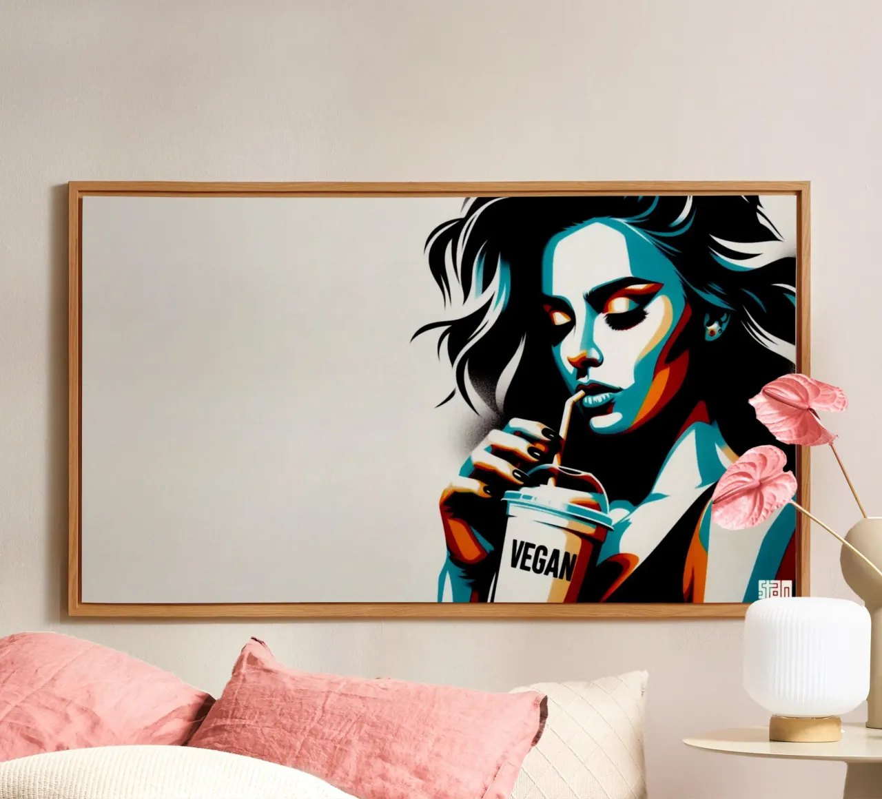 vegan smoothie – Stencil, Graffiti & Streetart alluminio dibond da STAN Z.