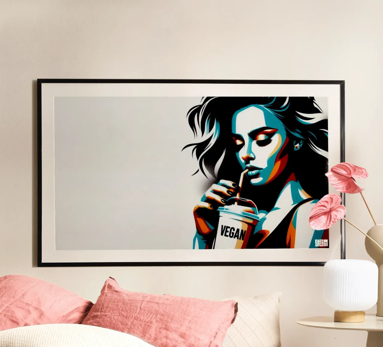 vegan smoothie – Stencil, Graffiti & Streetart carta hahnemühle da STAN Z.