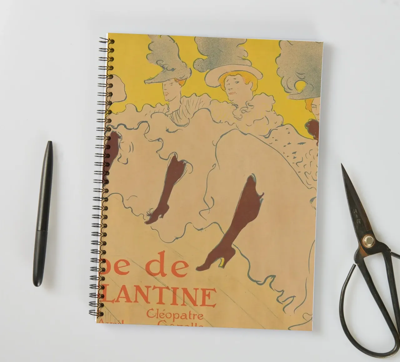 Henri de Toulouse-Lautrec - Mademoiselle Eglantine Troupe spiral notebook by Timeless Artworks