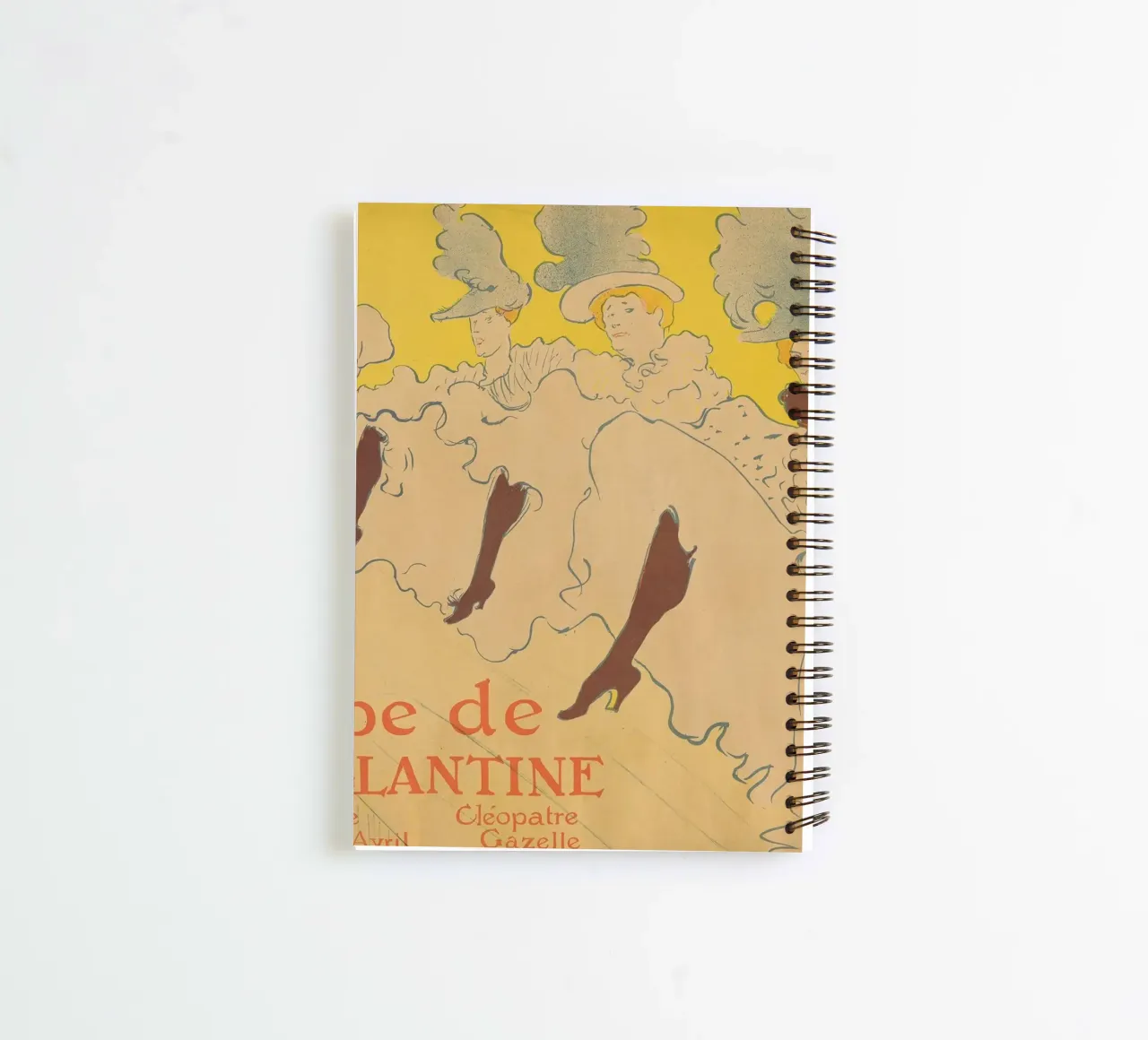 Henri de Toulouse-Lautrec - Mademoiselle Eglantine Troupe spiral notebook by Timeless Artworks
