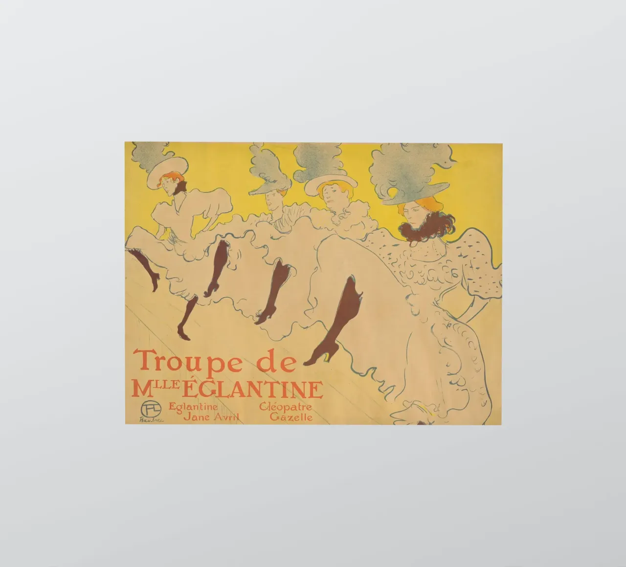Henri de Toulouse-Lautrec - Mademoiselle Eglantine Troupe sticker by Timeless Artworks