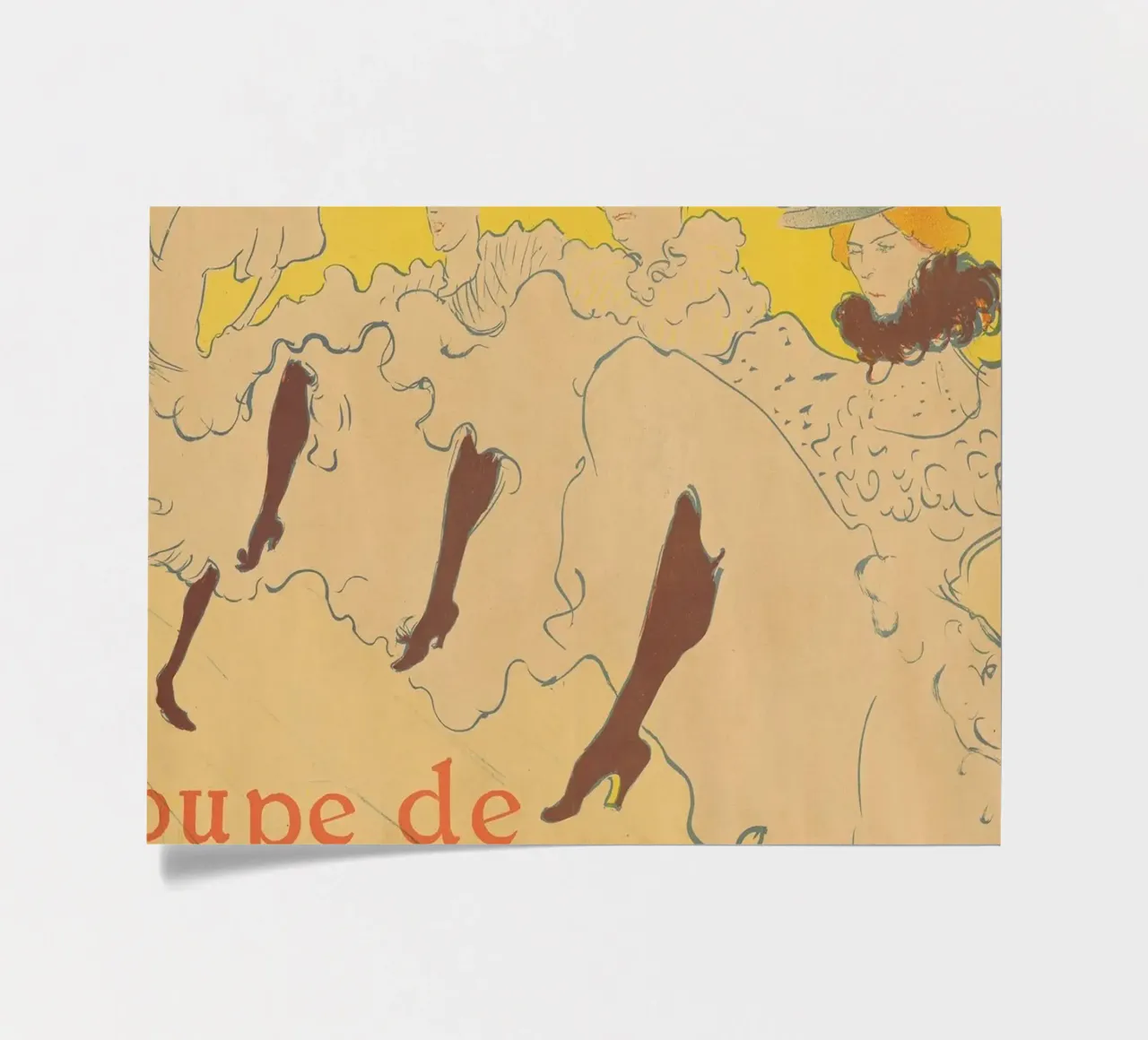 Henri de Toulouse-Lautrec - Mademoiselle Eglantine Troupe sticker sheet by Timeless Artworks