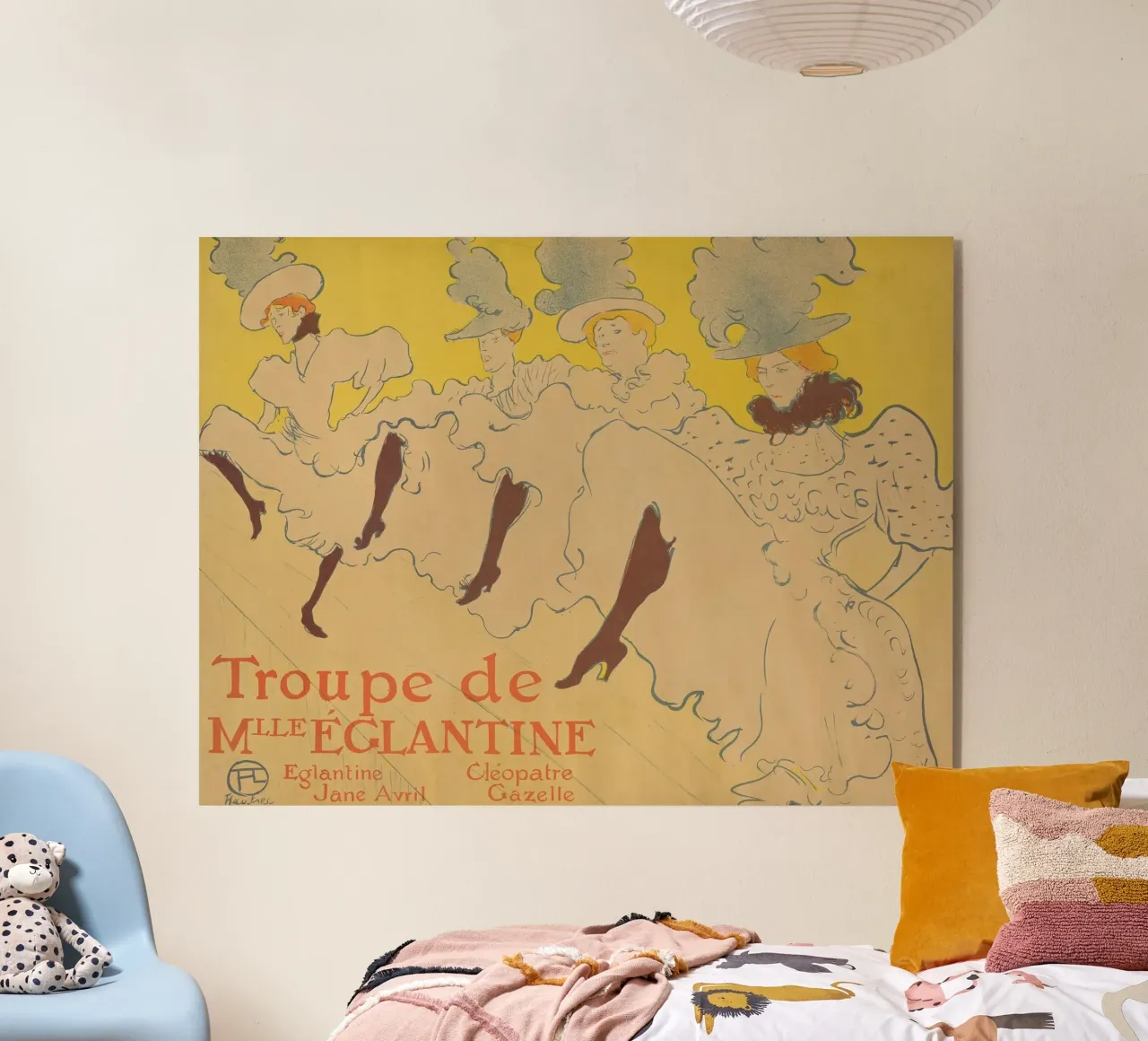 Henri de Toulouse-Lautrec - Mademoiselle Eglantine Troupe plexiglass da Timeless Artworks
