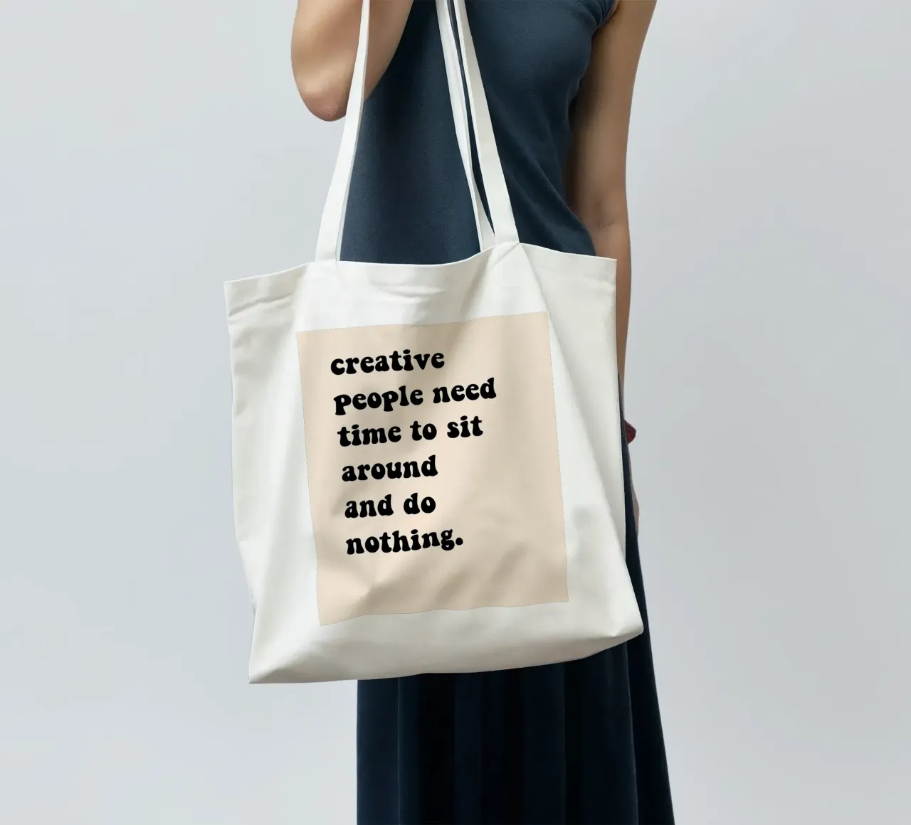 Do nothing... borsa in juta da Hej Ibiza by Ute Arnold