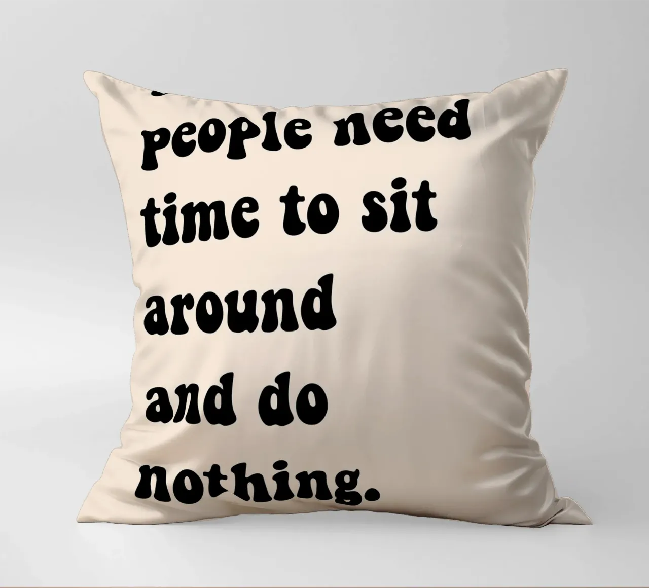 Do nothing... cuscino da Hej Ibiza by Ute Arnold