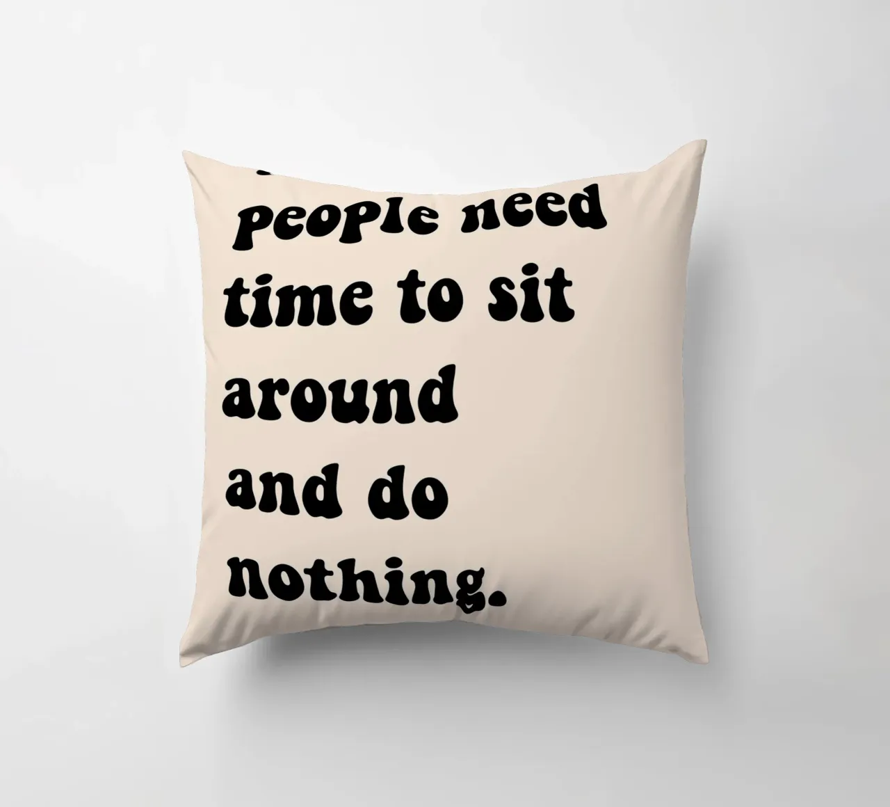 Do nothing... cuscino da Hej Ibiza by Ute Arnold