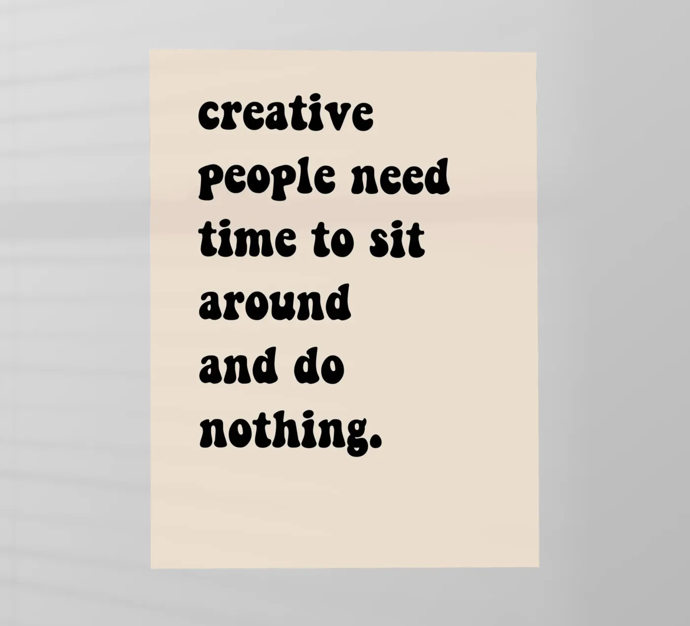 Do nothing... backlit folie van Hej Ibiza by Ute Arnold