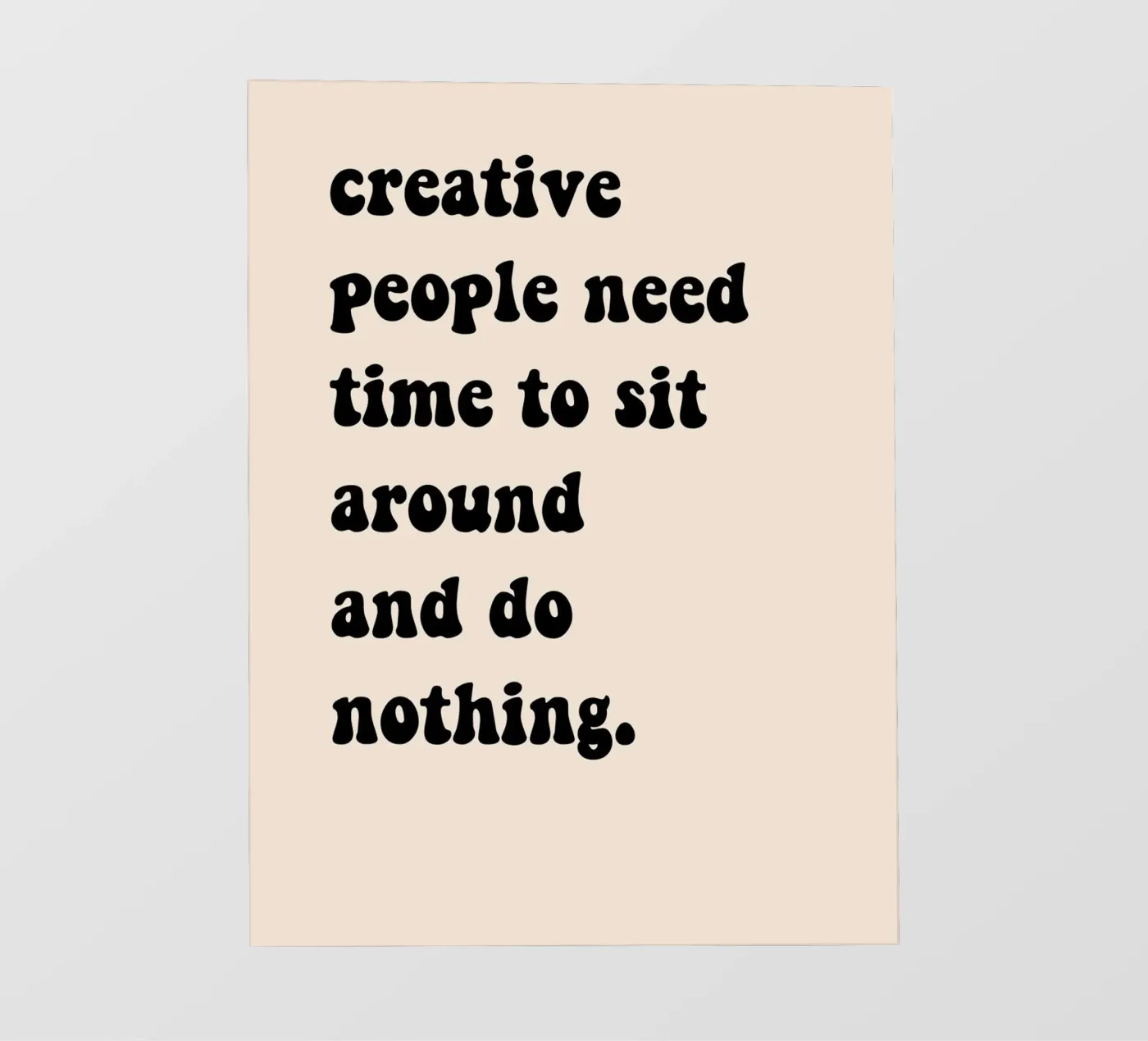 Do nothing... backlit folie van Hej Ibiza by Ute Arnold