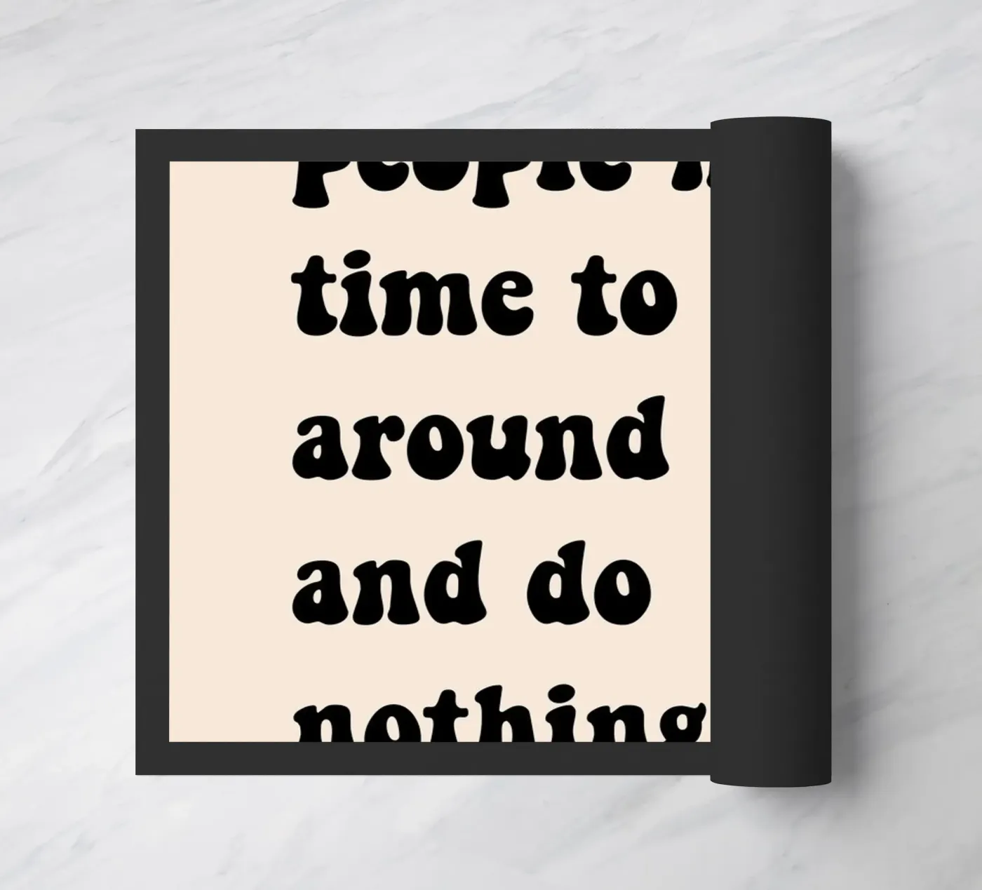 Do nothing... Fußmatte von Hej Ibiza by Ute Arnold