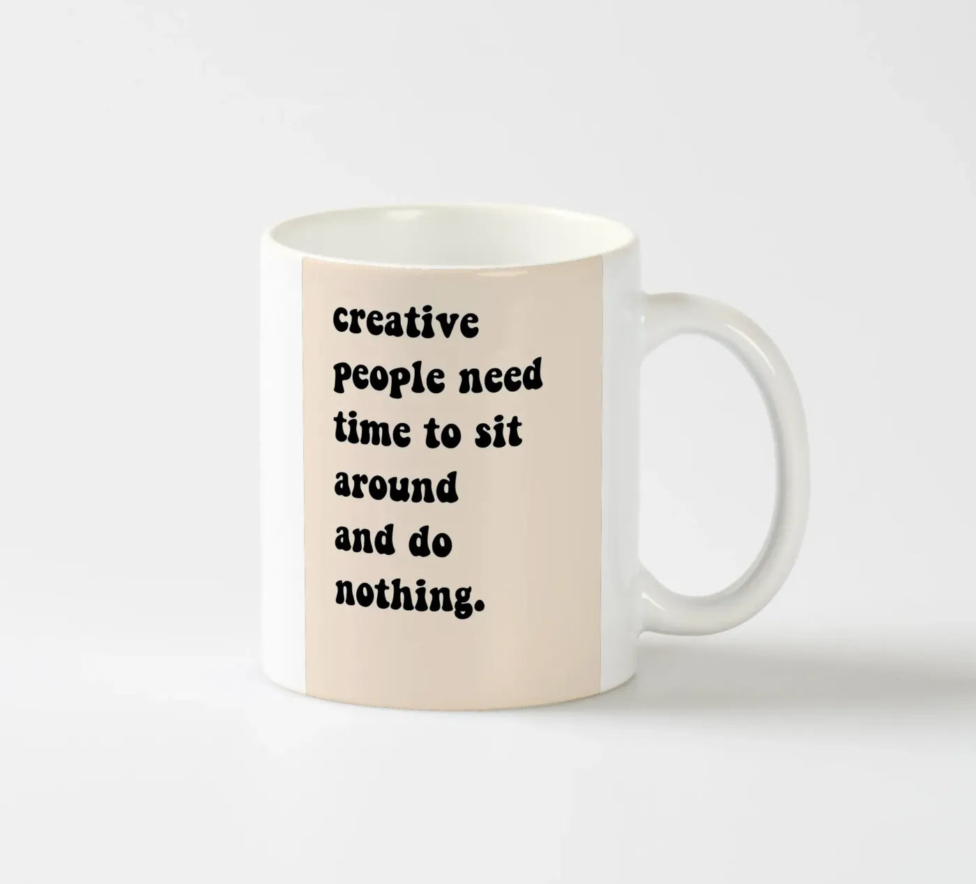 Do nothing... ceramic mug by Hej Ibiza by Ute Arnold